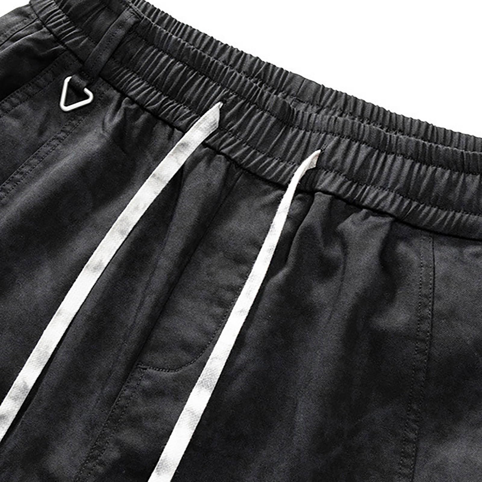 Herren Herbst und Winter Gewaschene Fallschirmjägerhose Herren lockere gerade Beinhose mit weitem Bein Trendsport Freizeithose
