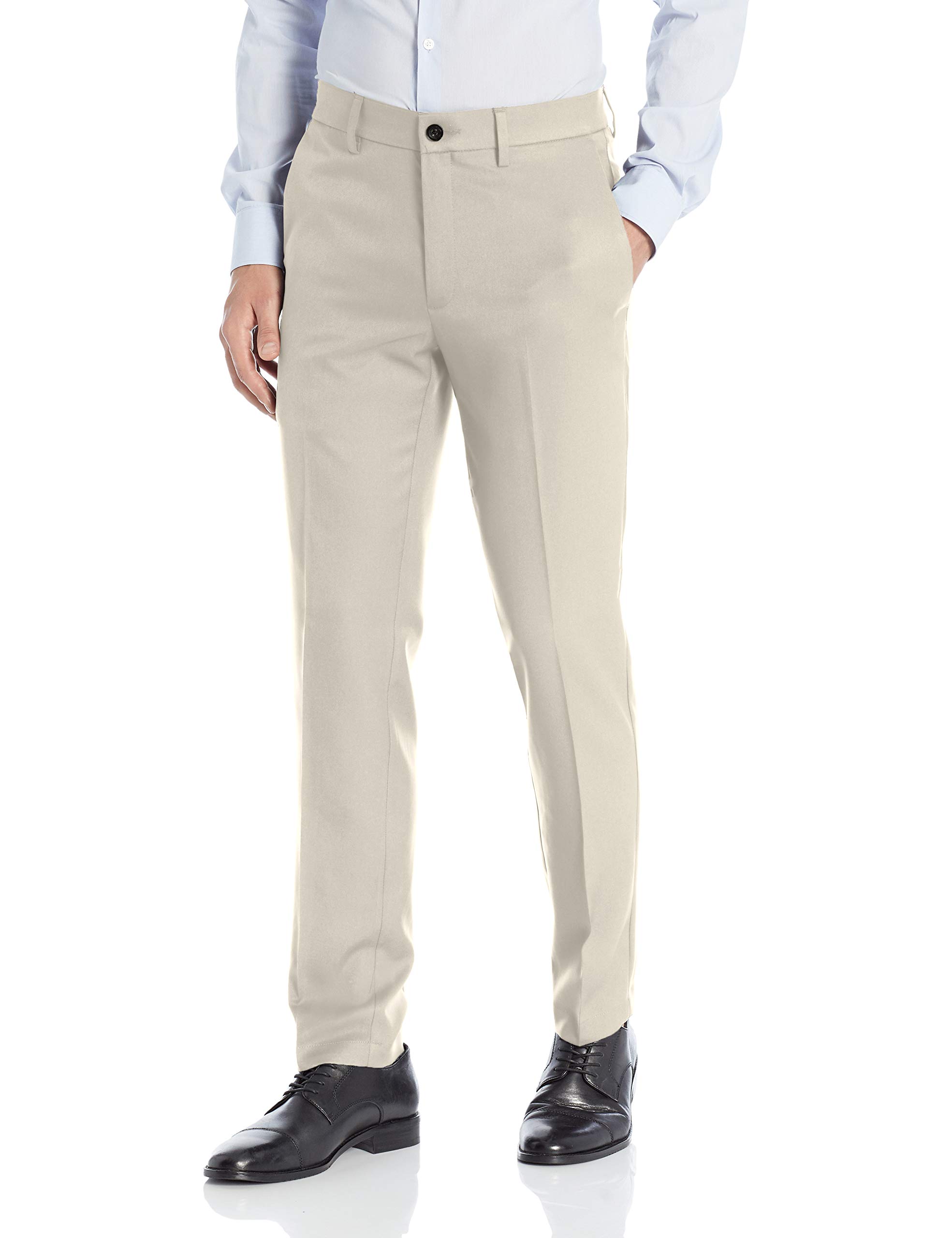 Haggar Men's Cool 18 Pro Slim Fit Flat Front Pant