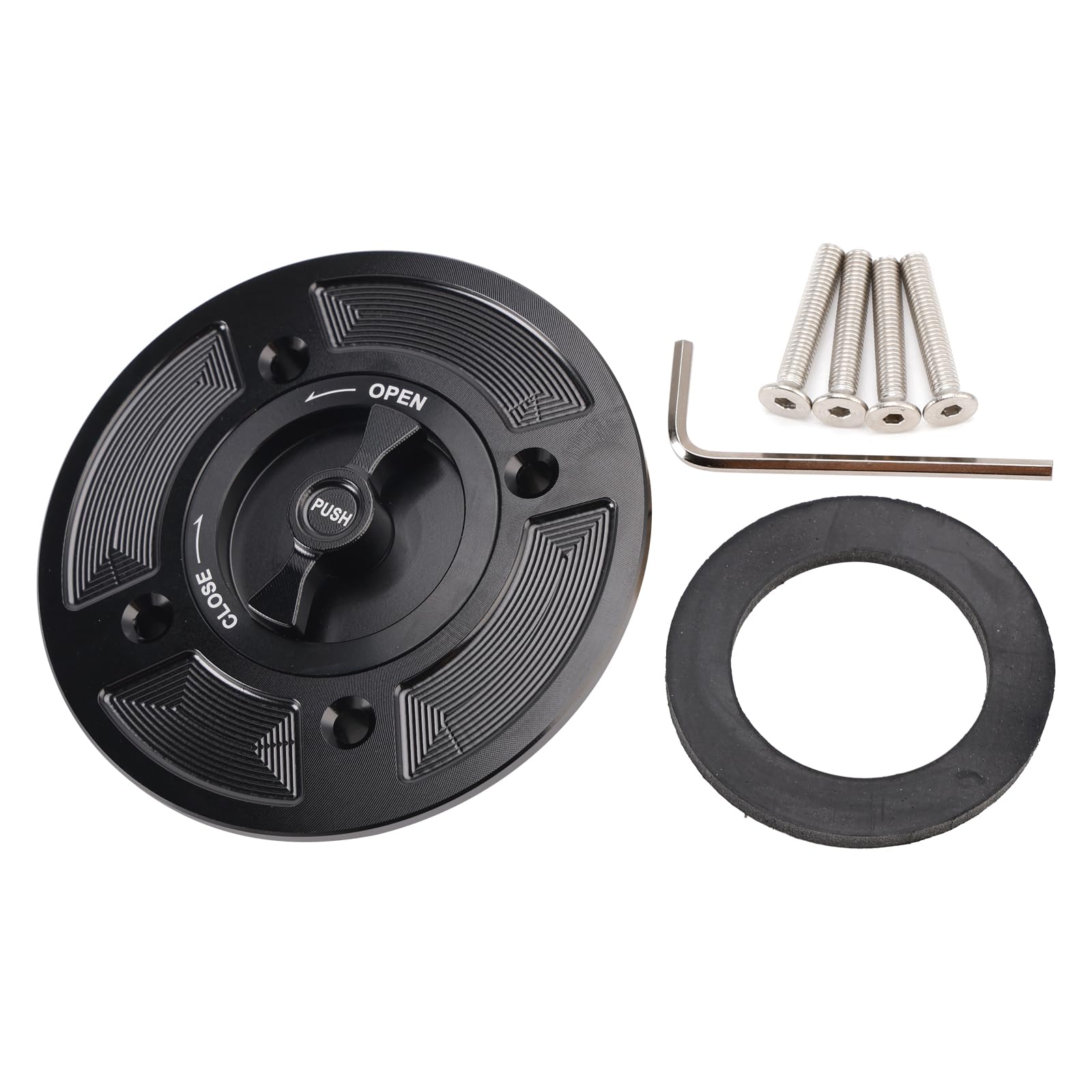 Amazon.com: MAD HORNETS Quick Release Keyless Fuel Gas Cap 112mm