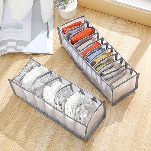 Miniatura 3 de Organizador de ropa interior, de malla plegable, organizador de cajón, para ropa interior, calcetines, bragas, bragas