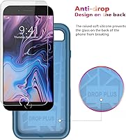 Vista 4 de Diverbox Funda diseñada para iPhone 8 Plus y iPhone 7 Plus con protector de pantalla, resistente a los golpes, resistente a los golpes, para Apple