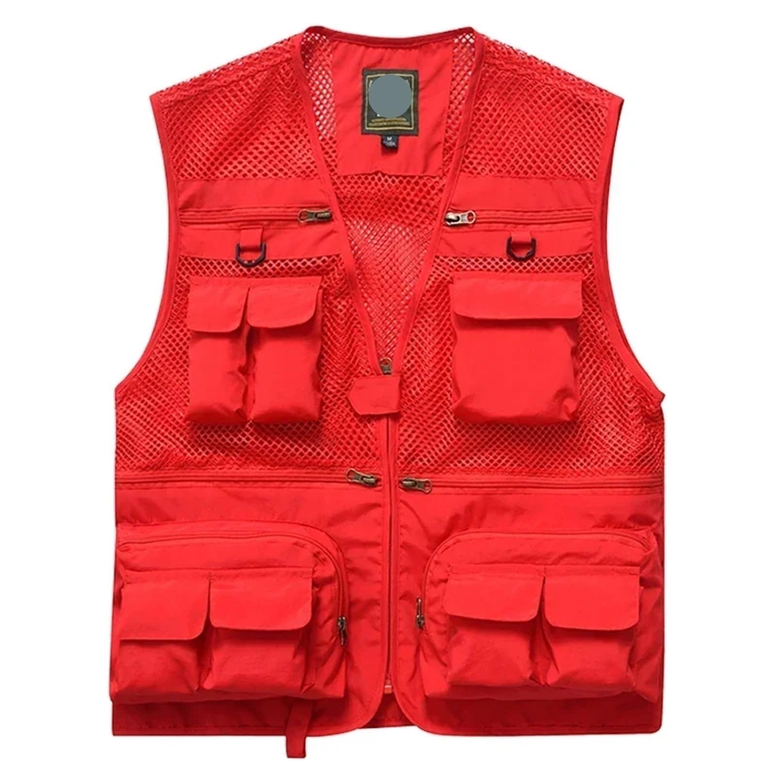 Chaleco multibolsillos for hombre, for verano, camping, trabajo al aire libre, caza, pesca, senderismo, escalada para Pesca