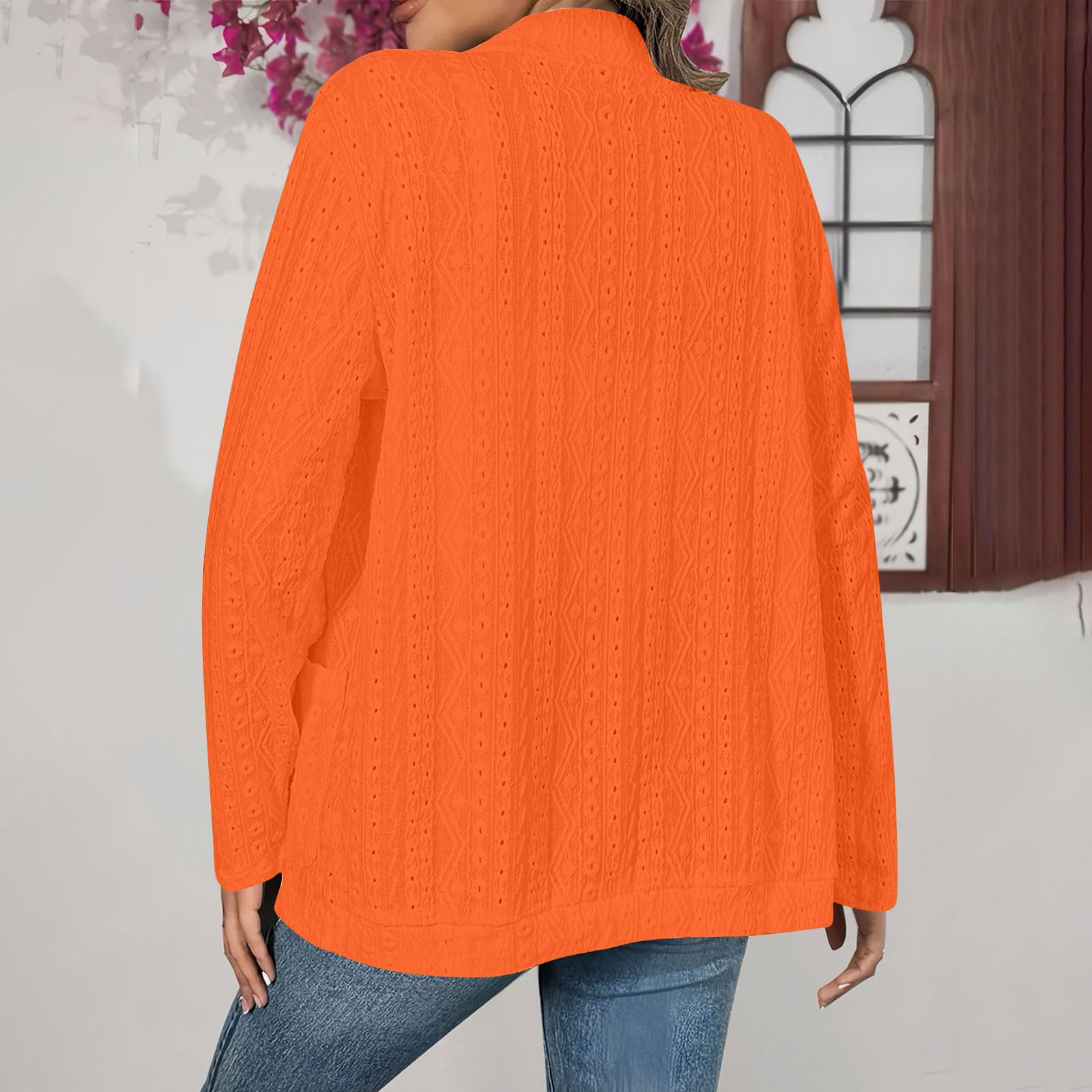 Cardigan Donna Elegante a Maniche Lunghe Maglione Morbido con Tasche | Stile elegante e versatile, colore tinta unita facile da combinare, adatto a ufficio viaggi e occasioni casual quotidiane