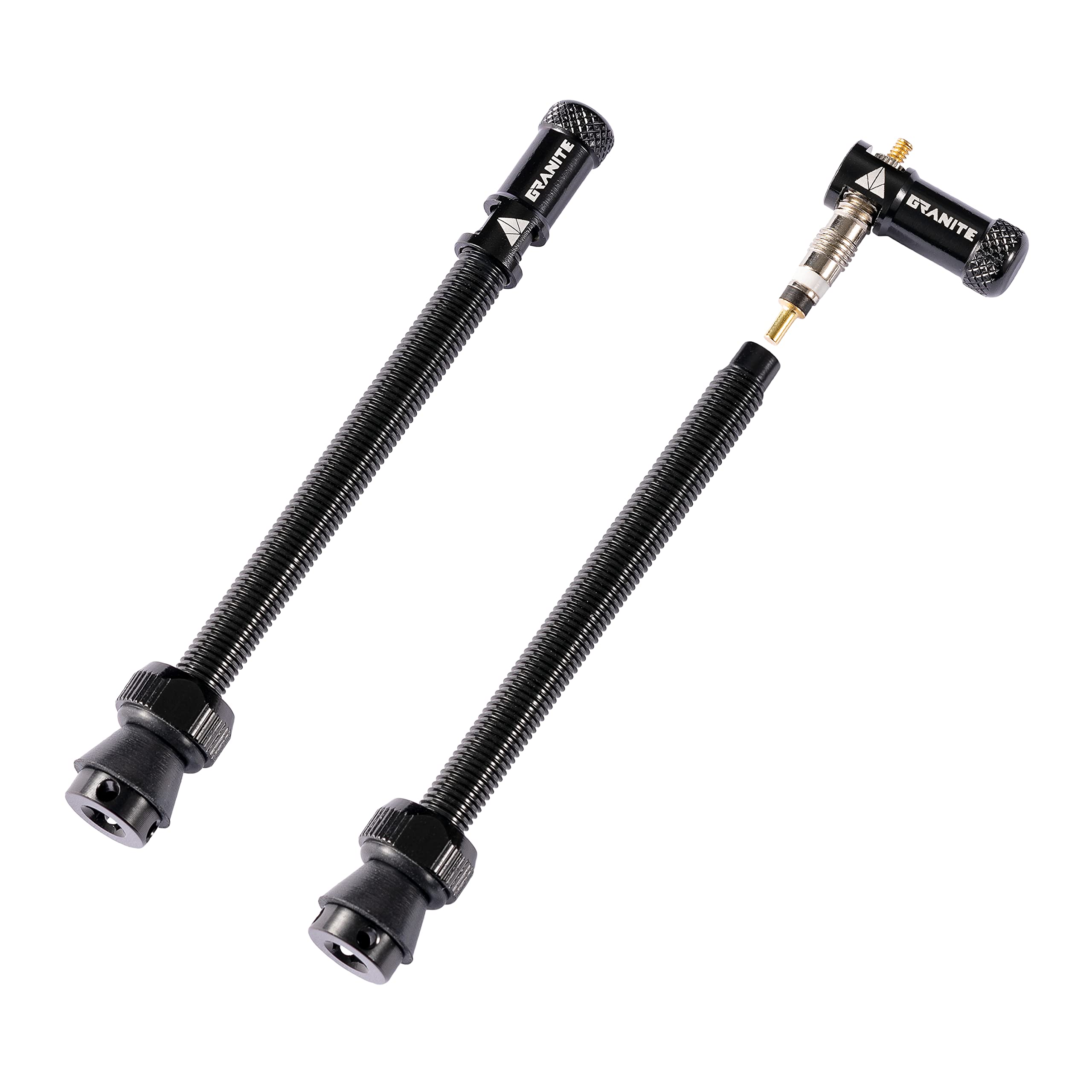 Granite Juicy Nipple Tubeless Valve and Removal Tool in Black 80Mm, Black
