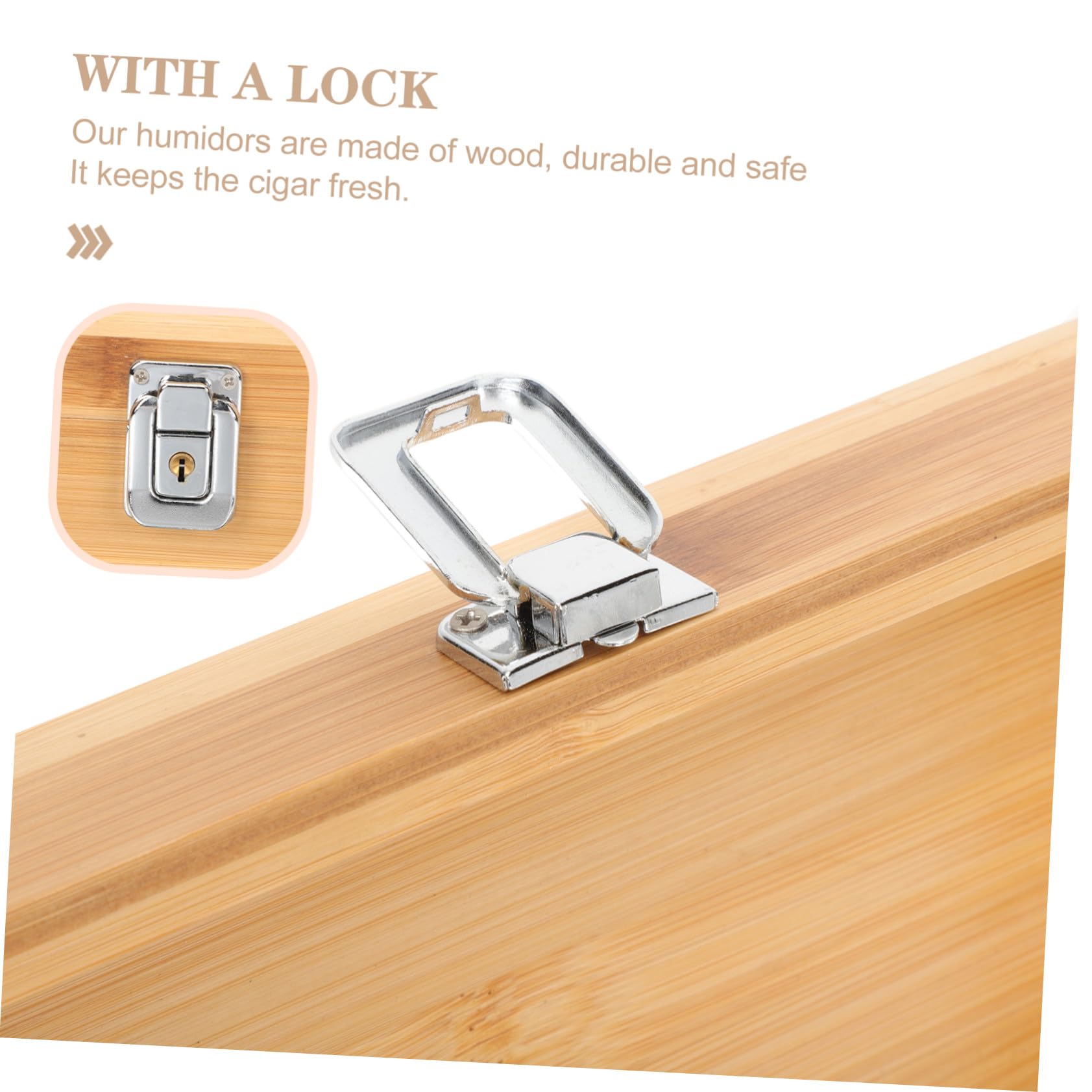 FOMIYES Scatola Porta Sigari in Legno Multifunzionale per Mantenere Freschi i Sigari, Design Moderno e Compatto per Viaggi e Conservazione Sicura