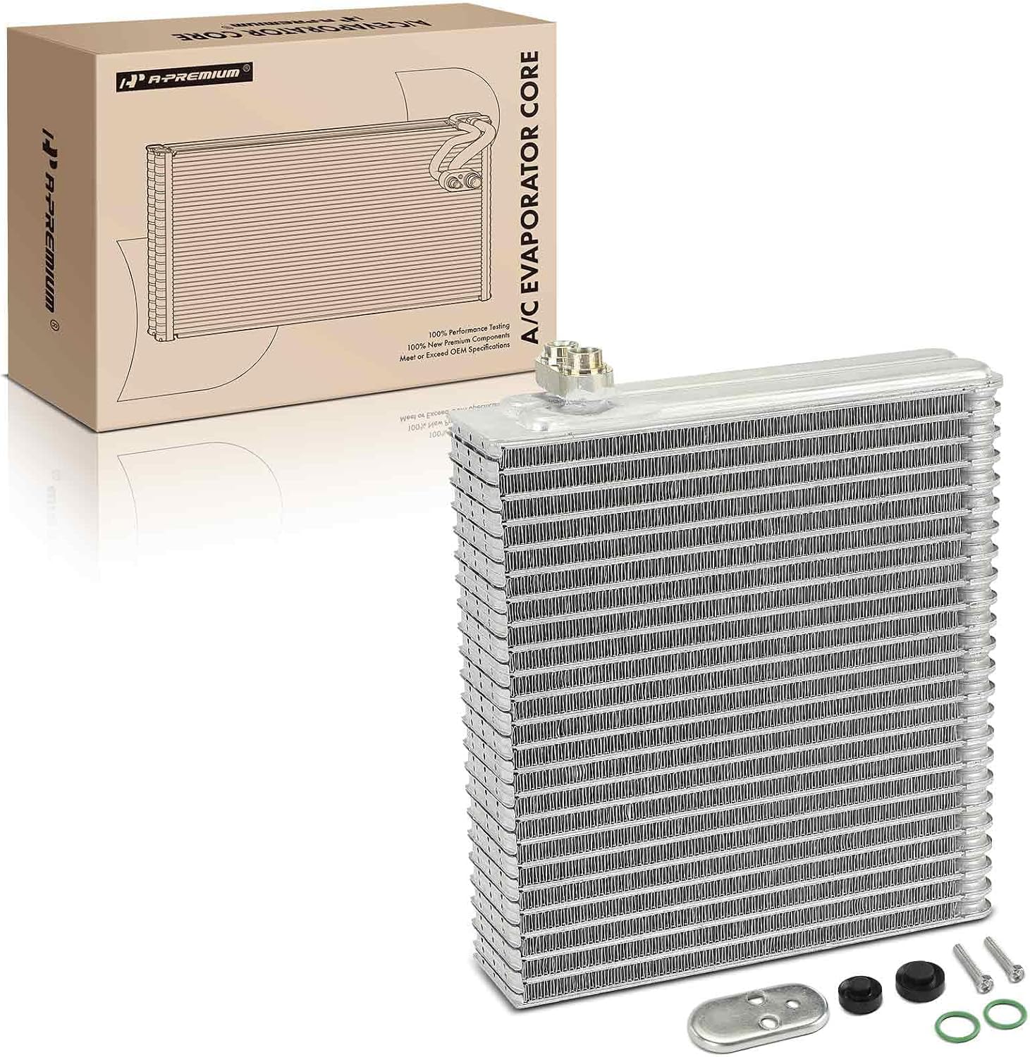 A-Premium AC Evaporator Core Compatible with Honda S2000 2000-2009, with Pressing Plate