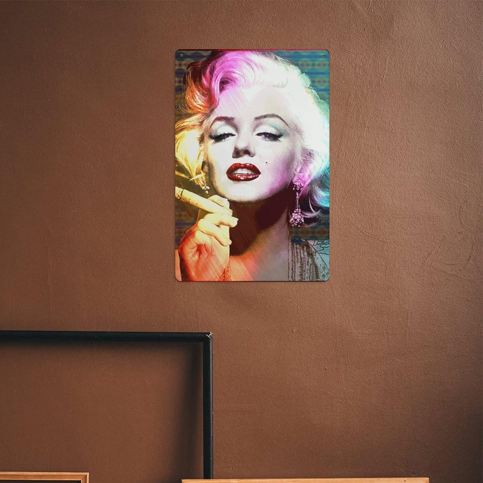マリリンモンロー　タペストリー、切手、ナンバープレート、ブリキパネル Amazon.co.jp: ブリキ看板 マリリン モンロー アートパネル