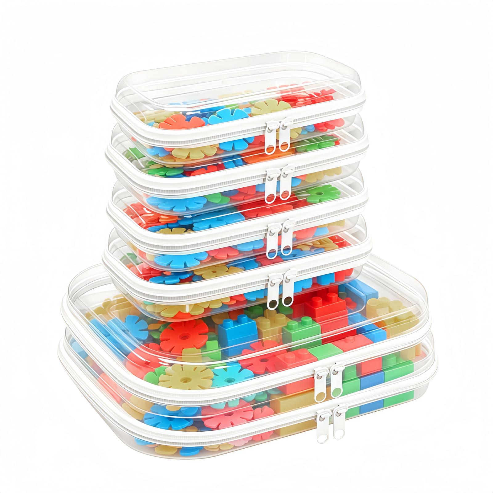 Custodia in plastica rigida trasparente con cerniera, astuccio professionale in plastica trasparente con cerniera, astuccio per articoli da toeletta, organizer da viaggio, borsa per cosmetici