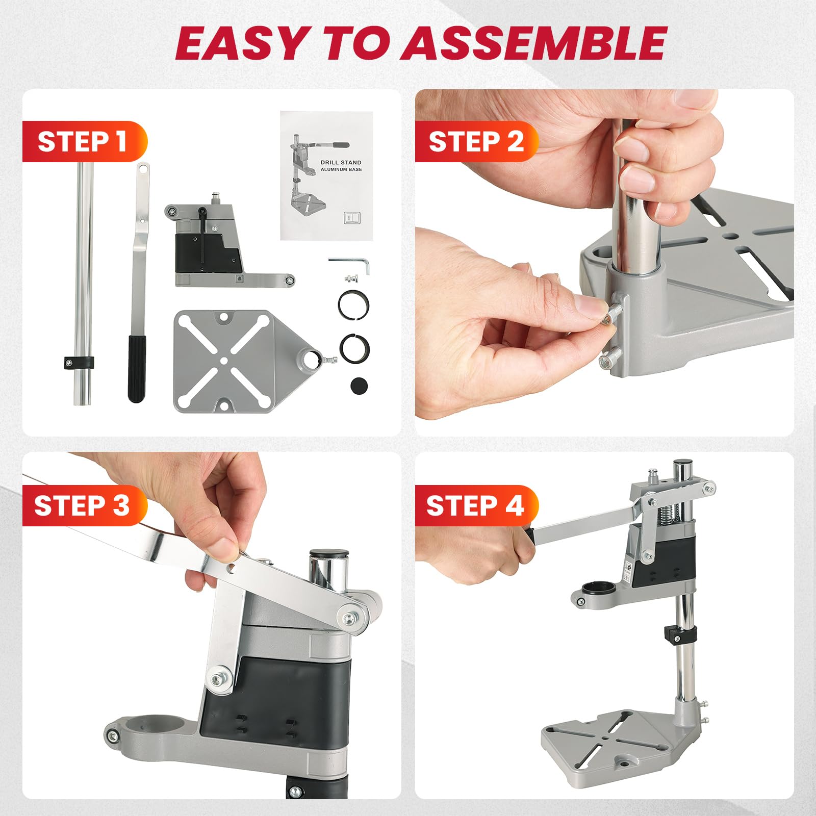 DASBET Drill Press Stand - DIY Drilling Guide -5 DASBET Drill Press Stand - DIY Drilling Guide -5
