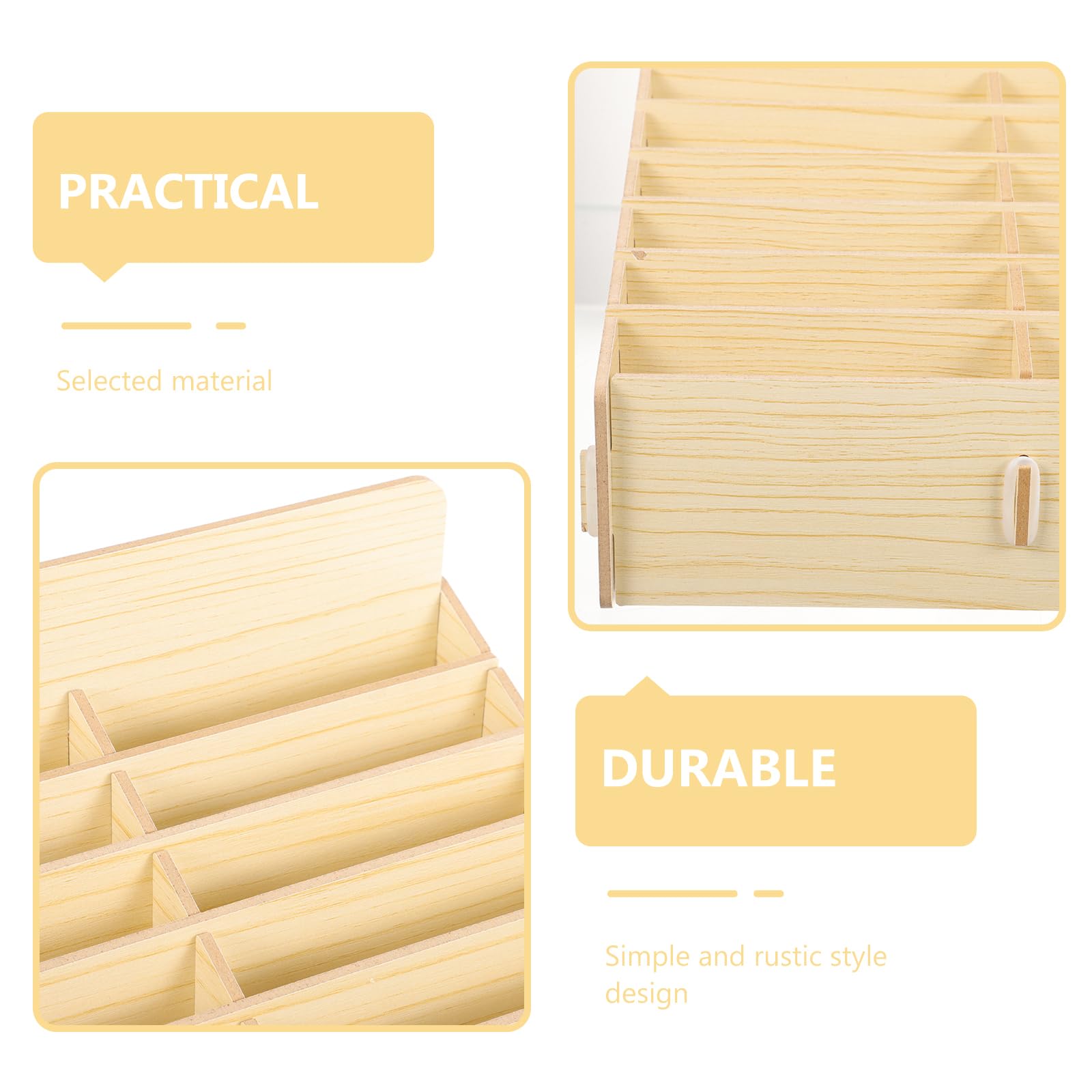 SEWACC Schreibtisch-Organizer Mit 30 Fächern Desktop-Aufbewahrungsbox Für Büro Und Home Office Handyhalter Und Kleinteile Lagerung 12.80X9.25X7.28 Zoll