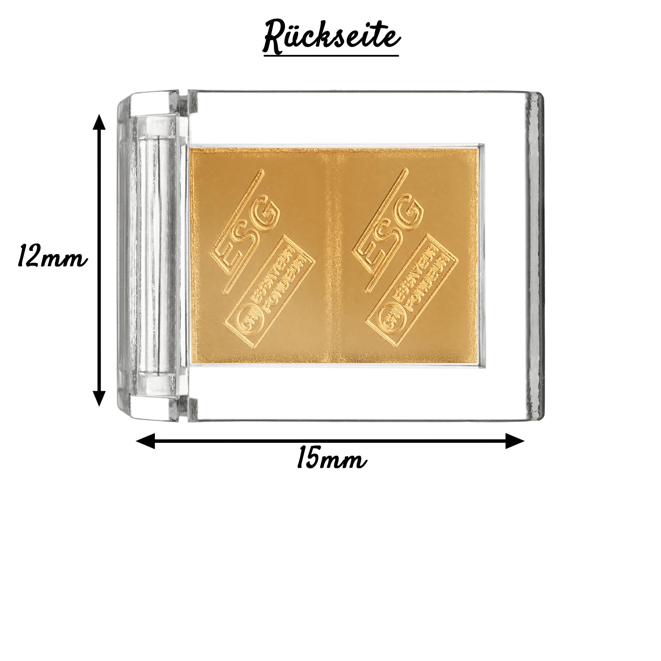 Gold als Geschenk - Goldbarren 2x 0,5g in hochwertiger Kapsel - Echtheitsgarantie - Feingold 999.9