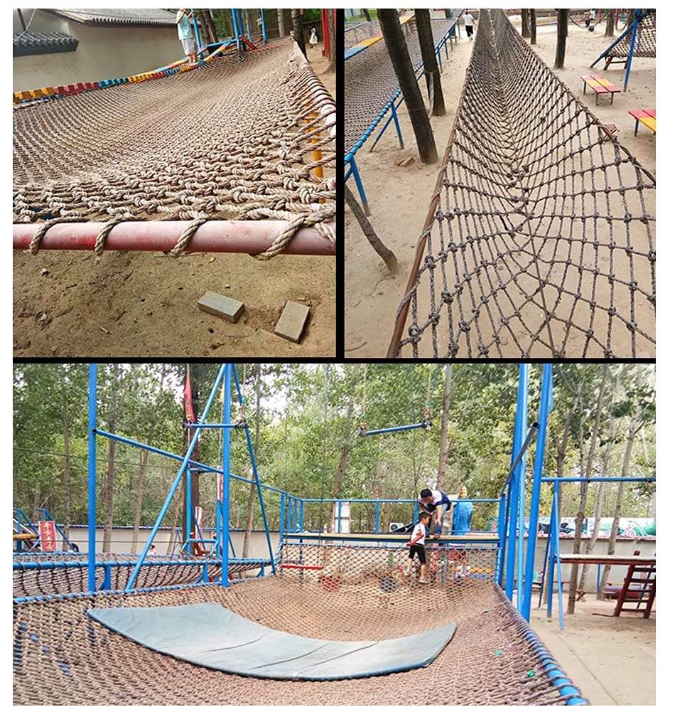 Rete di Corda, reti di Sicurezza per Arrampicata all'aperto per Bambini - Corda per Allenamento di prevenzione delle Cadute, Attrezzatura Fitness per parchi Giochi, Rete Sportiva Resistente