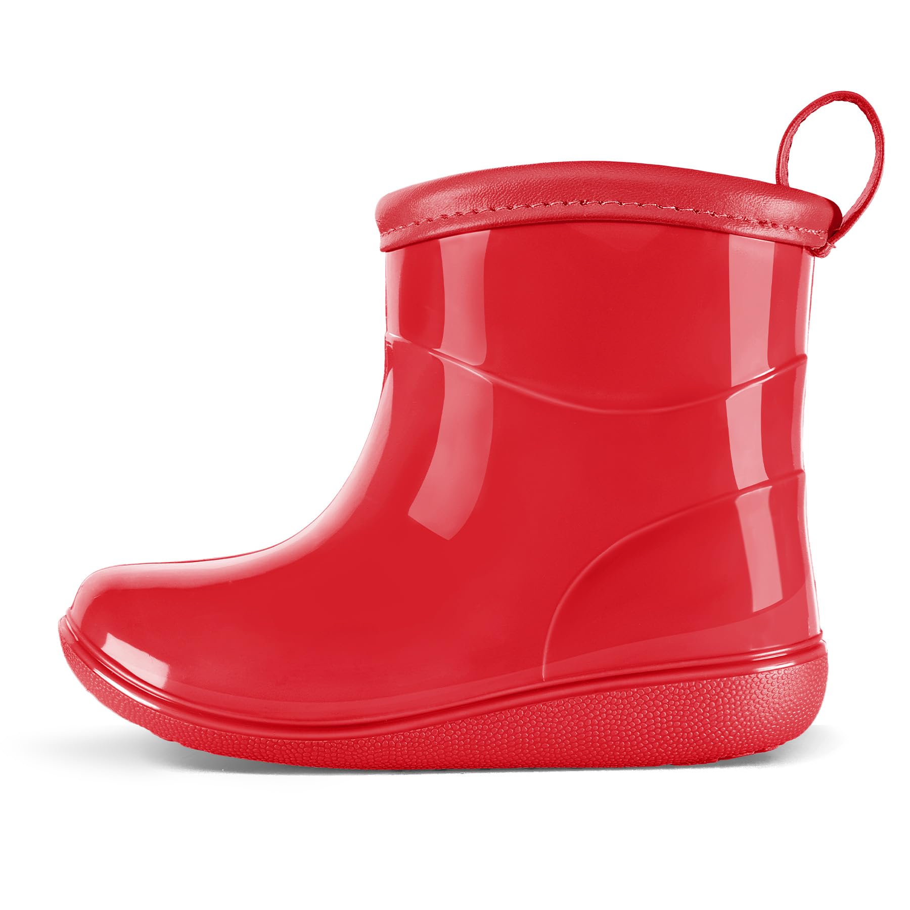 K KomForme Toddler Rain Boots Baby Easy-on Rain Shoes for Boys and Girls Waterproof Lightweight Outdoor