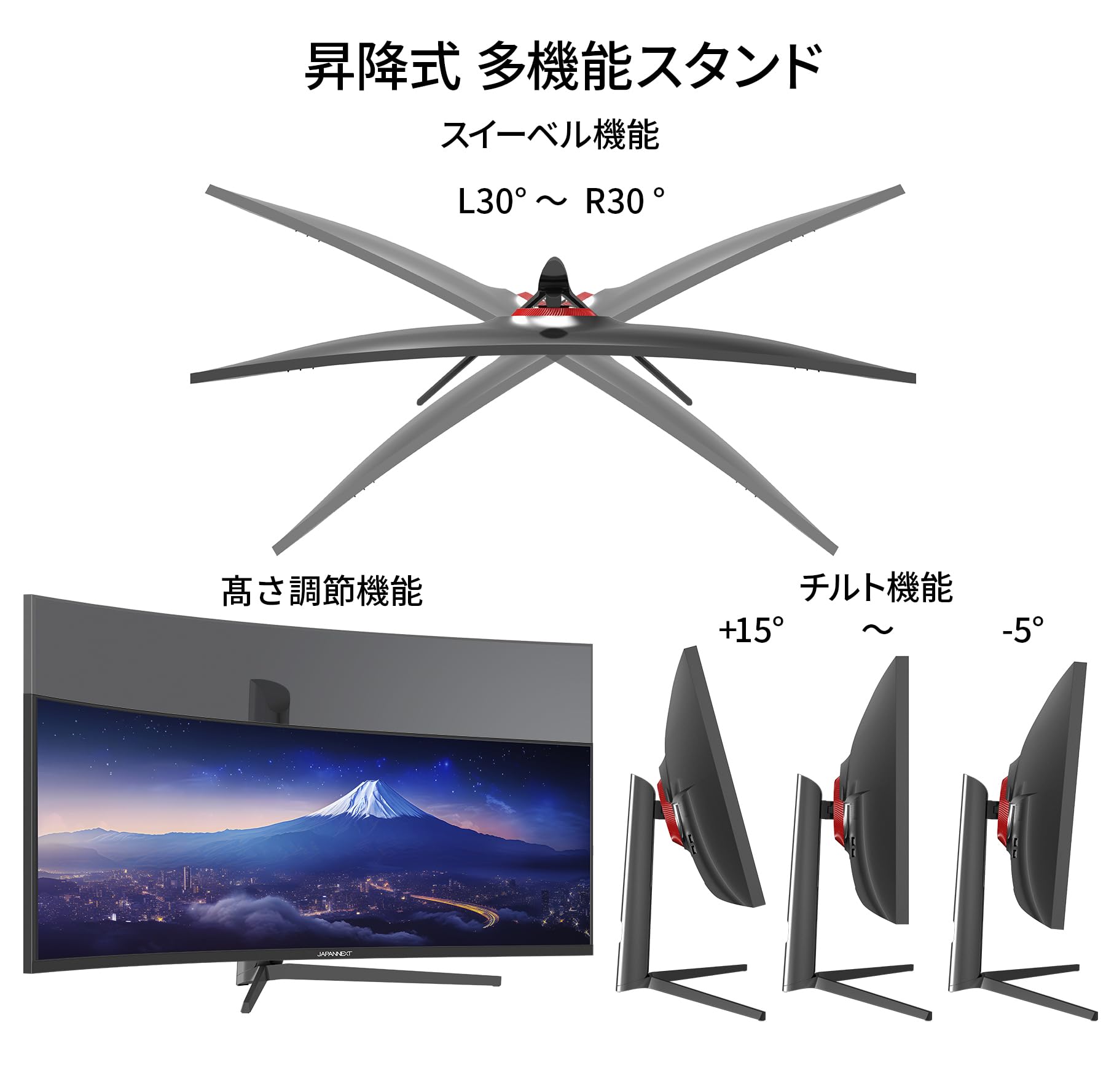 Amazon.co.jp: JAPANNEXT 49インチ モニター DWQHD 5120x1440解像度 