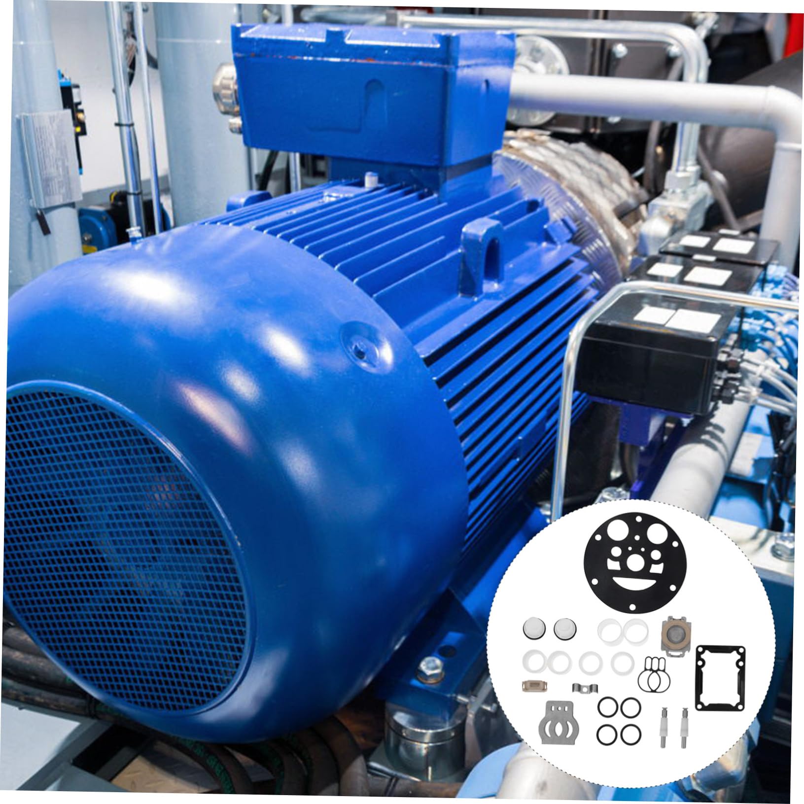 Alipis Reparaturset für Luftmembranpumpen Ersatzteile für Membranpumpen Zubehör aus Silikon und Stahl Direkter Ersatz für Maximale Langlebigkeit und Einfache Installation