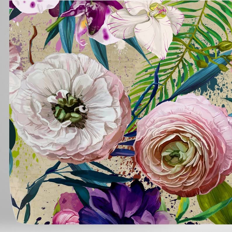 Papier peint floral pour chambre à coucher créant un salon cocon