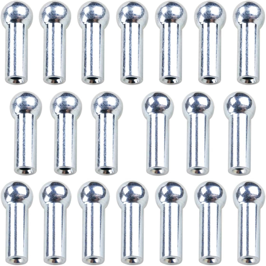 SaiDian 20Pcs Cable Ball Stopper for Home Gym Machines Portable Fitness Equipment Accessories for Wire Rope Joint Interface Replacement Part for 5mm and 6mm Cable