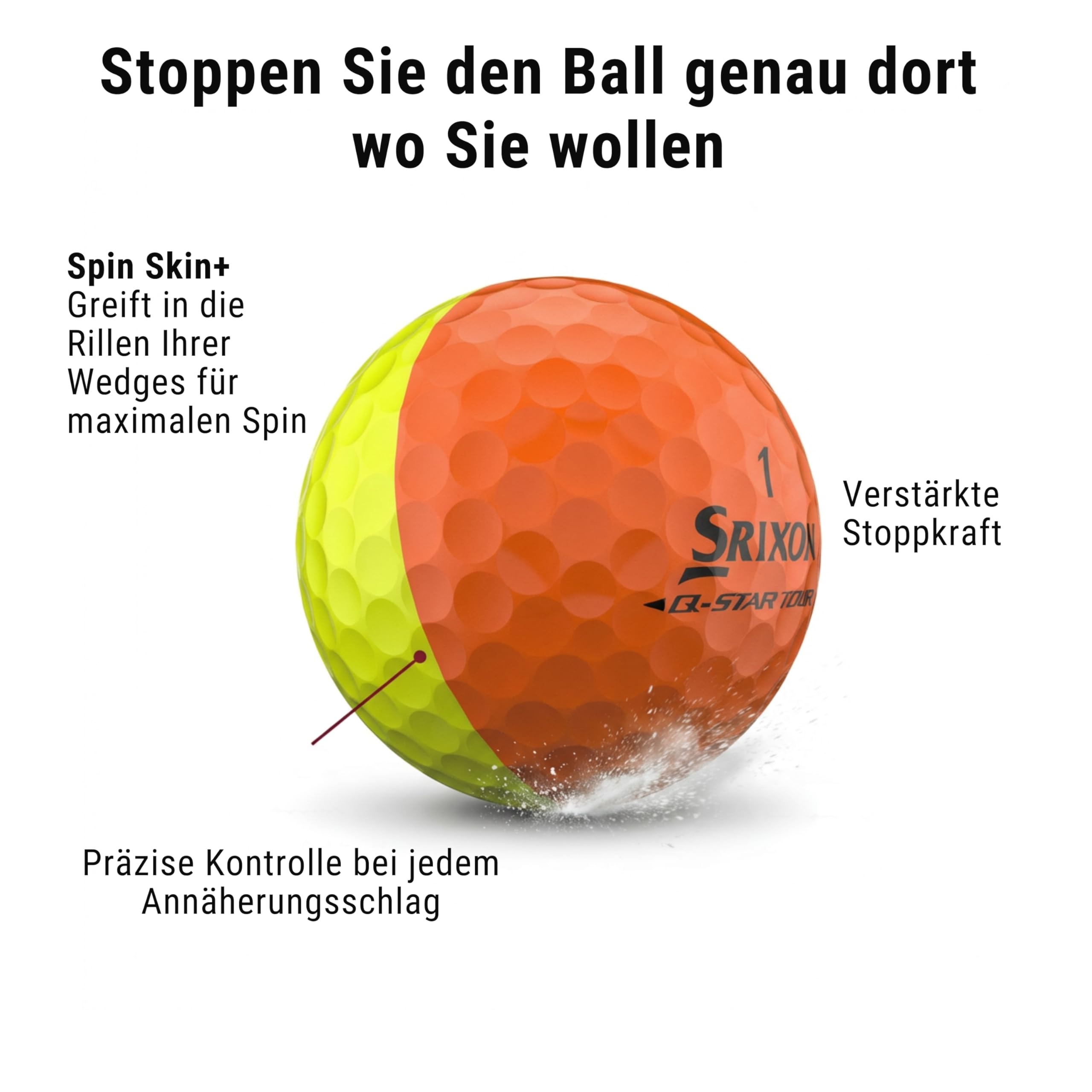 Srixon Q-Star Tour Divide – Zweifarbige Urethan-Golfbälle, Ideal für Damen | Weiches Schlaggefühl, optimierte Weite | FastLayer Core mit 74 Kompression | Geschenkidee für Golfer | 12er-Pack