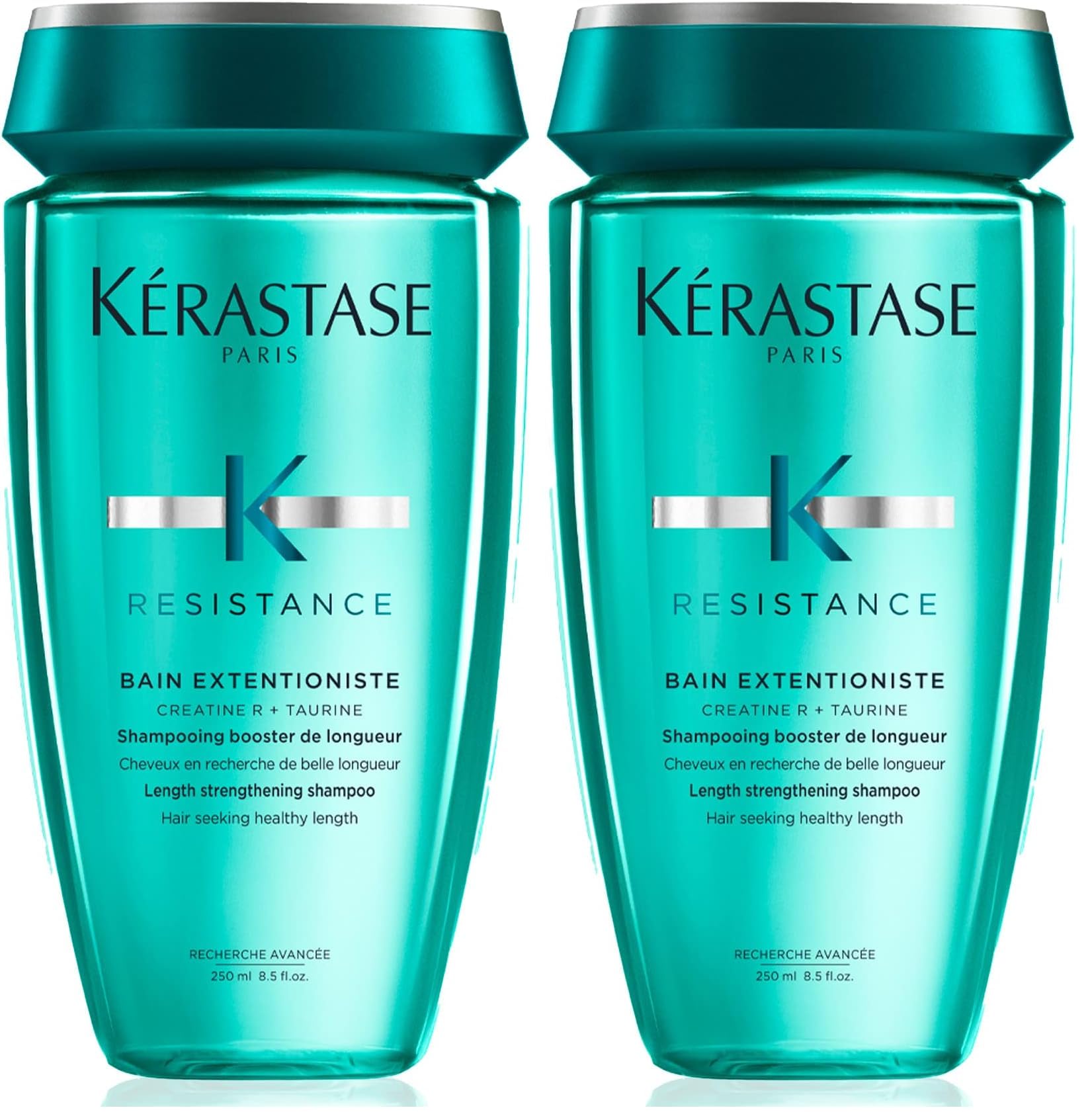 KÉRASTASE Résistance - Bain Extentioniste - Shampoing Booster de Longueur - Répare & Stimule - Technologie Créatine R® & Taurine - Cheveux Longs Abîmés - 250 ml