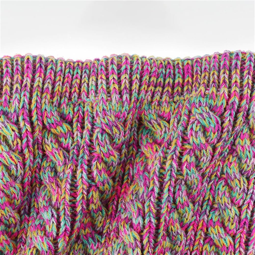 Lifup Conjunto de Bufanda Gorro y Guantes, Invierno Cálido Sombrero de Punto con Pompon, Beanie Forro Polar Niños Set para Niños Niñas 5-10 Años