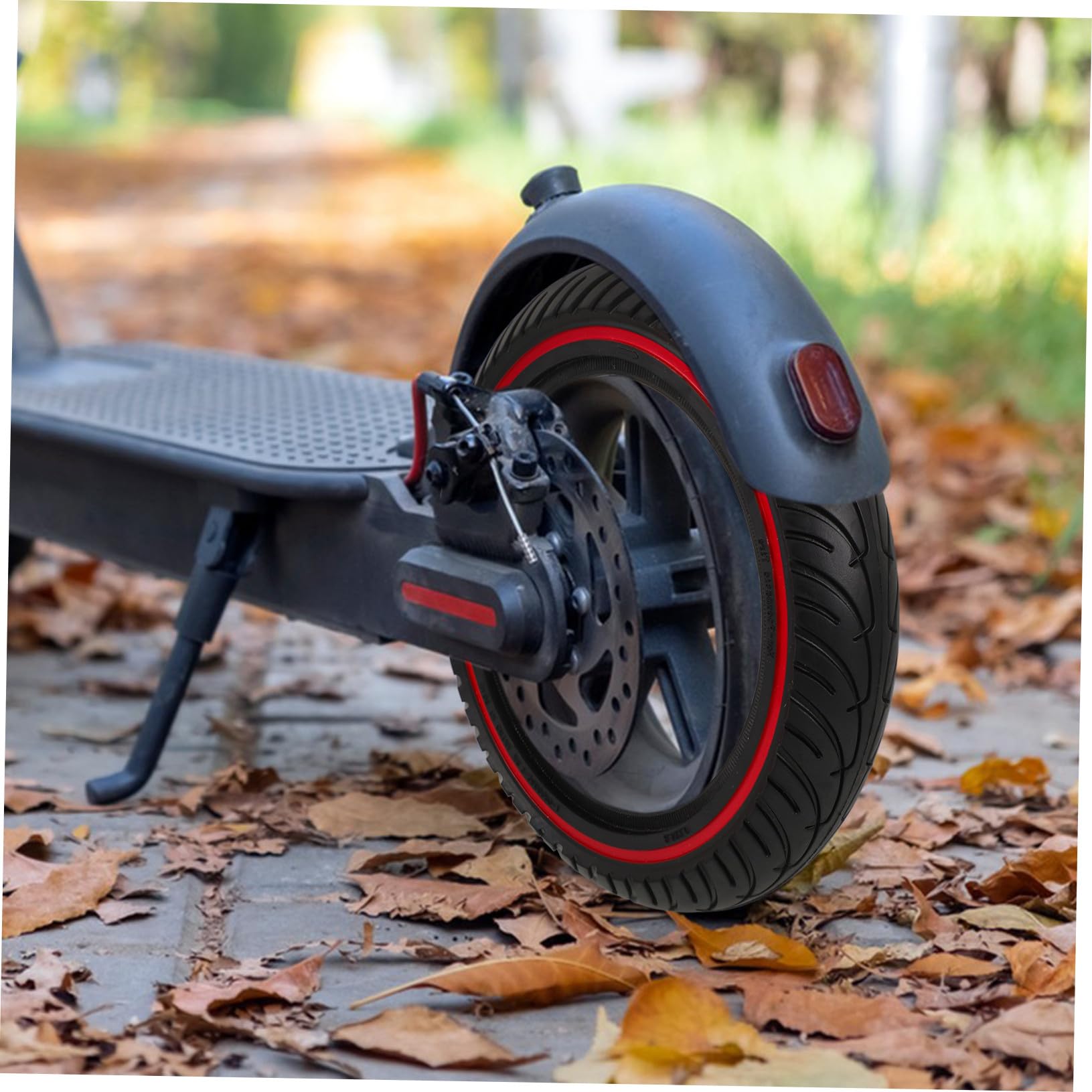 Pneu Plein Trottinette Électrique Roue de Remplacement Antidérapante et Solide pour Scooter Électrique Pro Pneu Non Gonflable à Structure Alvéolée Rouge pour Meilleure Stabilité