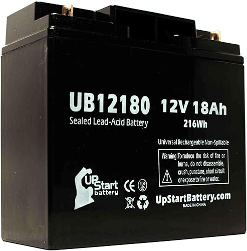 Miniatura 4 de Repuesto para batería Tempest TR18-12  Reemplazo UB12180 Batería de plomo ácido sellada universal (12 V, 18 Ah, 18000 mAh, terminal T4, AGM, SLA)