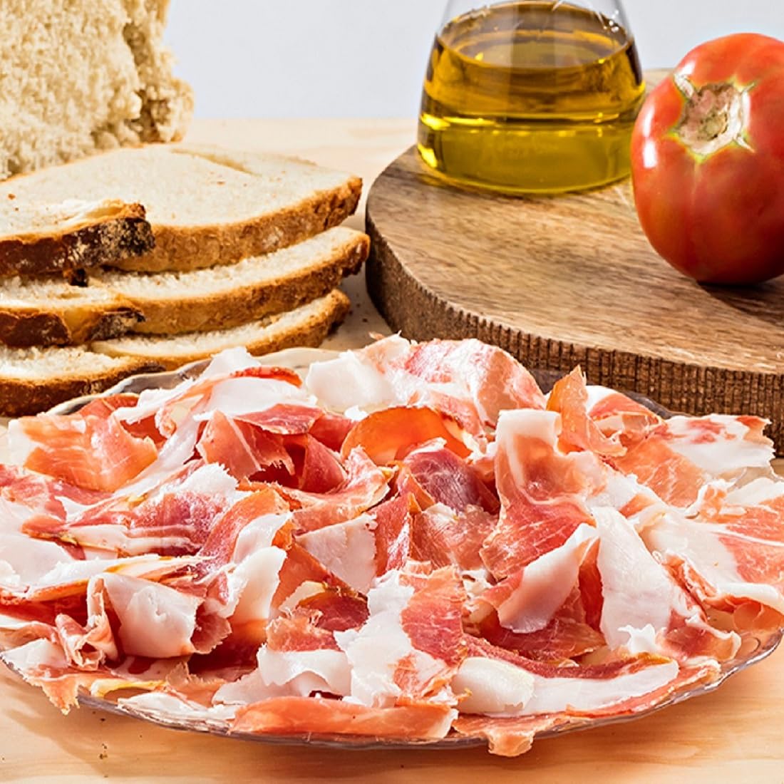 LalolaGourmet I Prosciutto Serrano Spagnolo -Trevélez I.G.P 8.5/9 kg Etichetta NERO, Stagionatura Naturale 100% Minima 23 Mesi, Senza glutine, Senza additivi