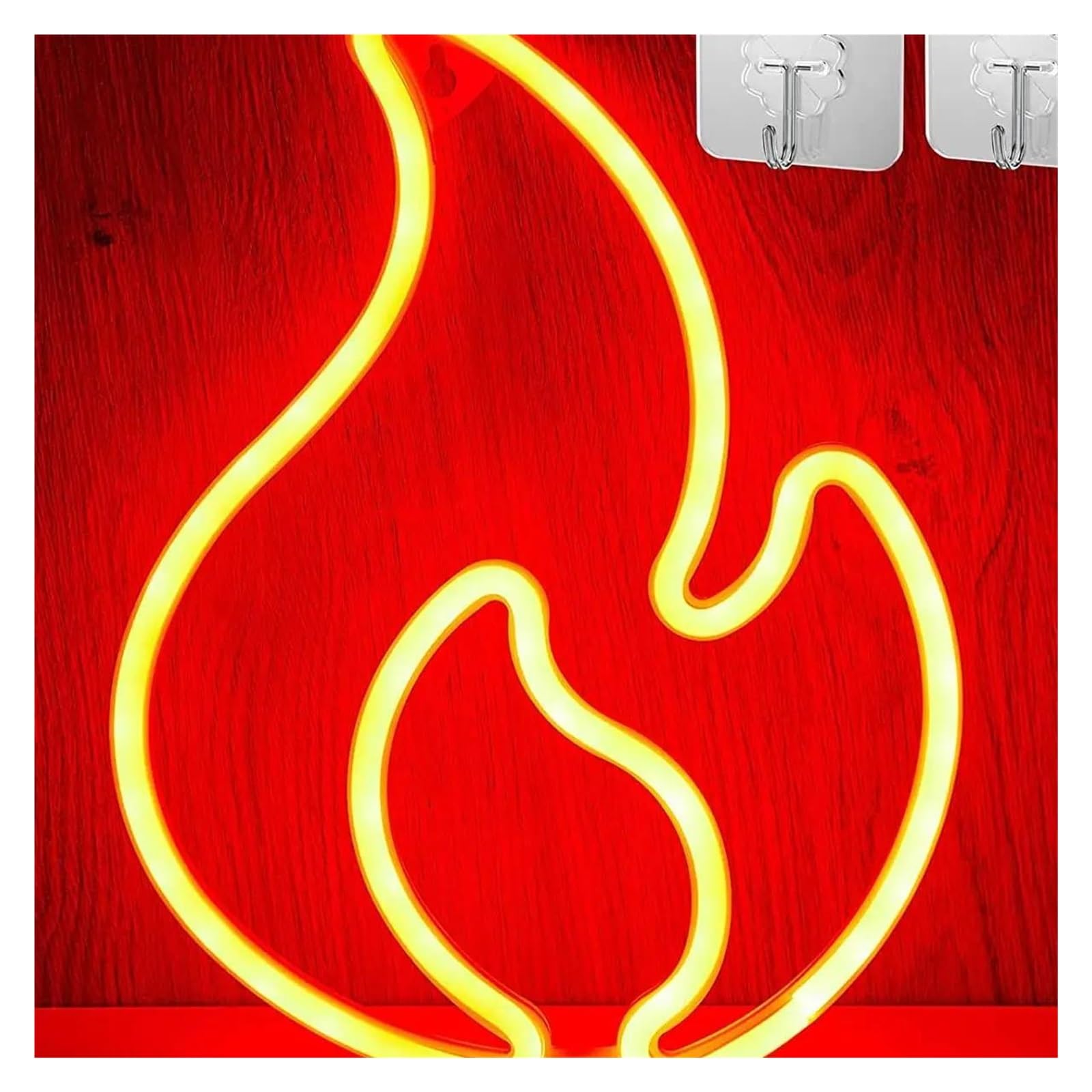 Luces Art Decoration Christmas Letrero De Neón Con Luz LED De Fuego Para Decoración De Pared De Habitación, Alimentado Por USB, Para Habitación De Niña, Dormitorio Infantil 23cm×30cm