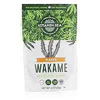 Vista 9 de VITAMINSEA Wakame Algas marinas secas Algas marinas silvestres del Atlántico Norte para aperitivos, condimentos, sopas y ensaladas Rico