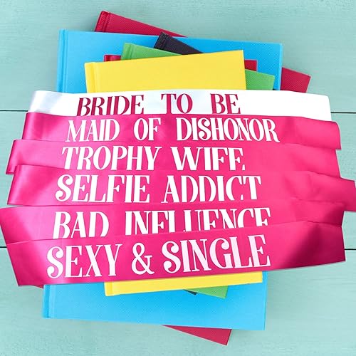 Miniatura 2 de Juego de 12 bandas de despedida de soltera, banda de dama de honor para despedida de soltera y despedida de soltera, regalos de decoración de