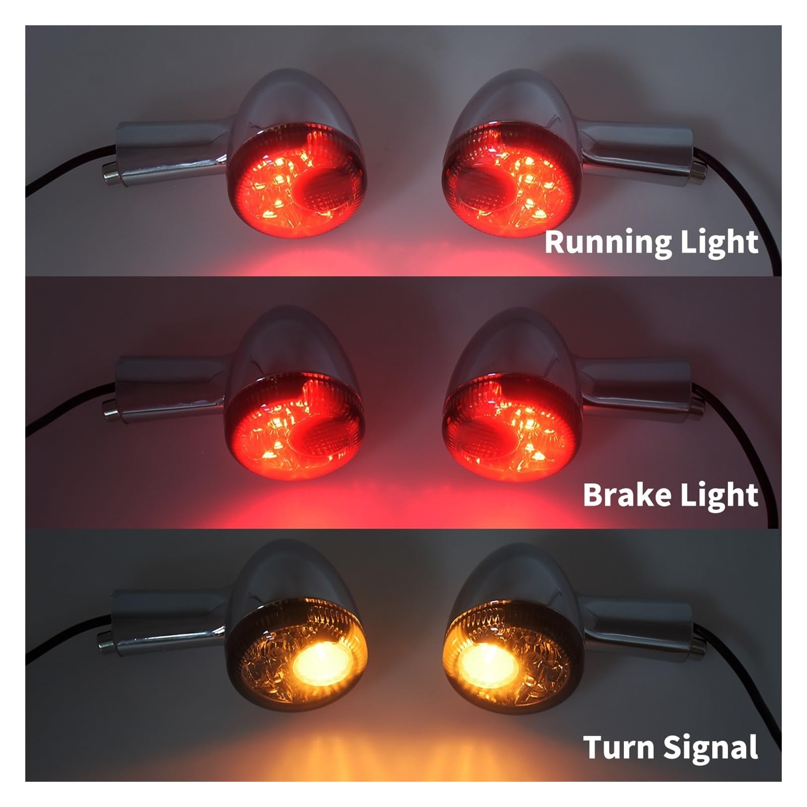 Intermitentes Motocicleta Intermitentes Traseros Para Motocicleta, Luz LED, Indicador De Freno, Marcha Para Sportster XL 883 Iron 1200 48 Nightster 1992 En Adelante