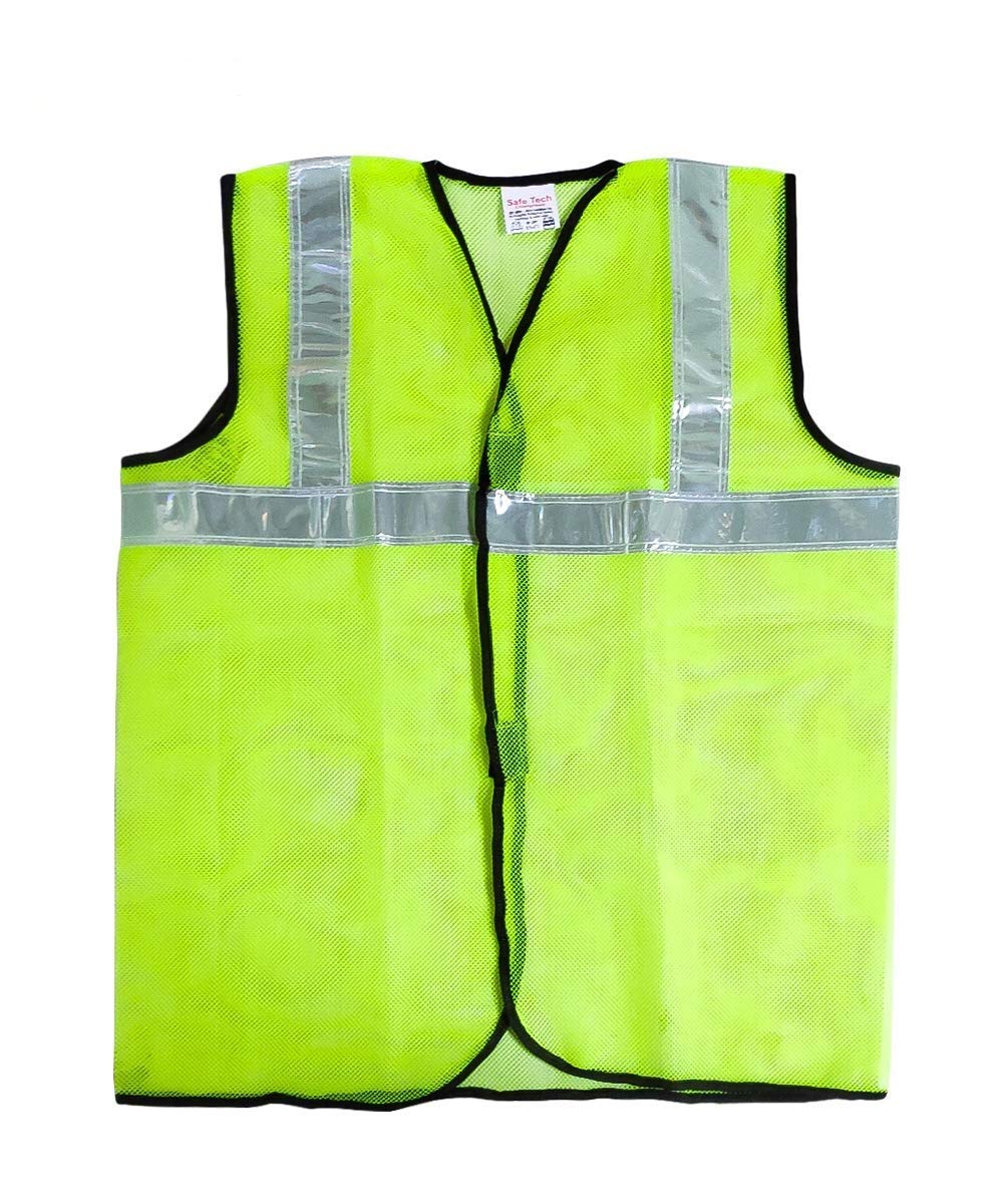 Reflective Safety Jacket 1 Inch, Mesh Type, Green, Orange-(RSV-03)
