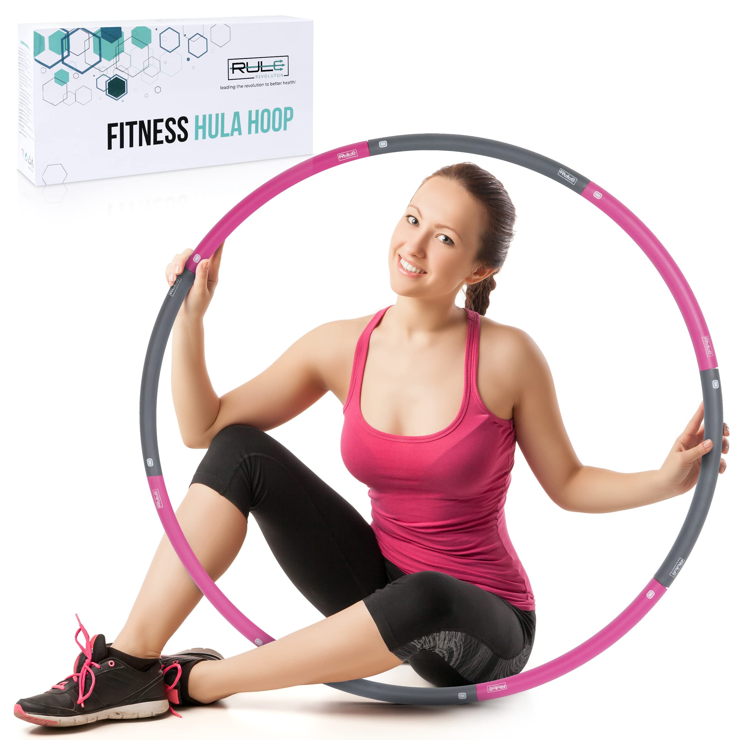 Weighted Hula Hoops For Adults Soft Padding Foam 2lb Weighted