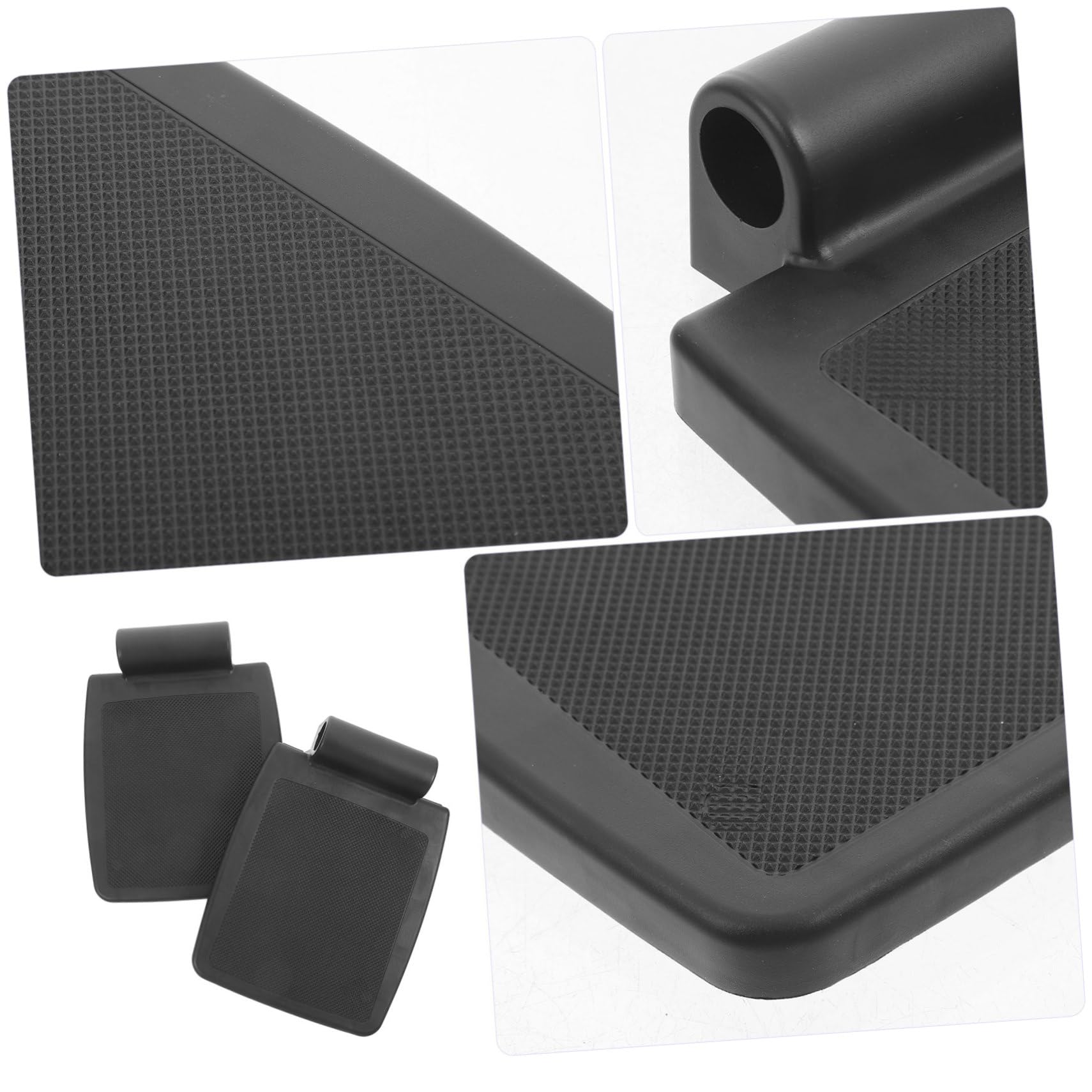 Reposapiés Para Silla De Ruedas 2 Piezas Pedal Resistente Negro Plataformas Elevadoras Seguridad Comodidad Personas Mayores Cuidado Diario