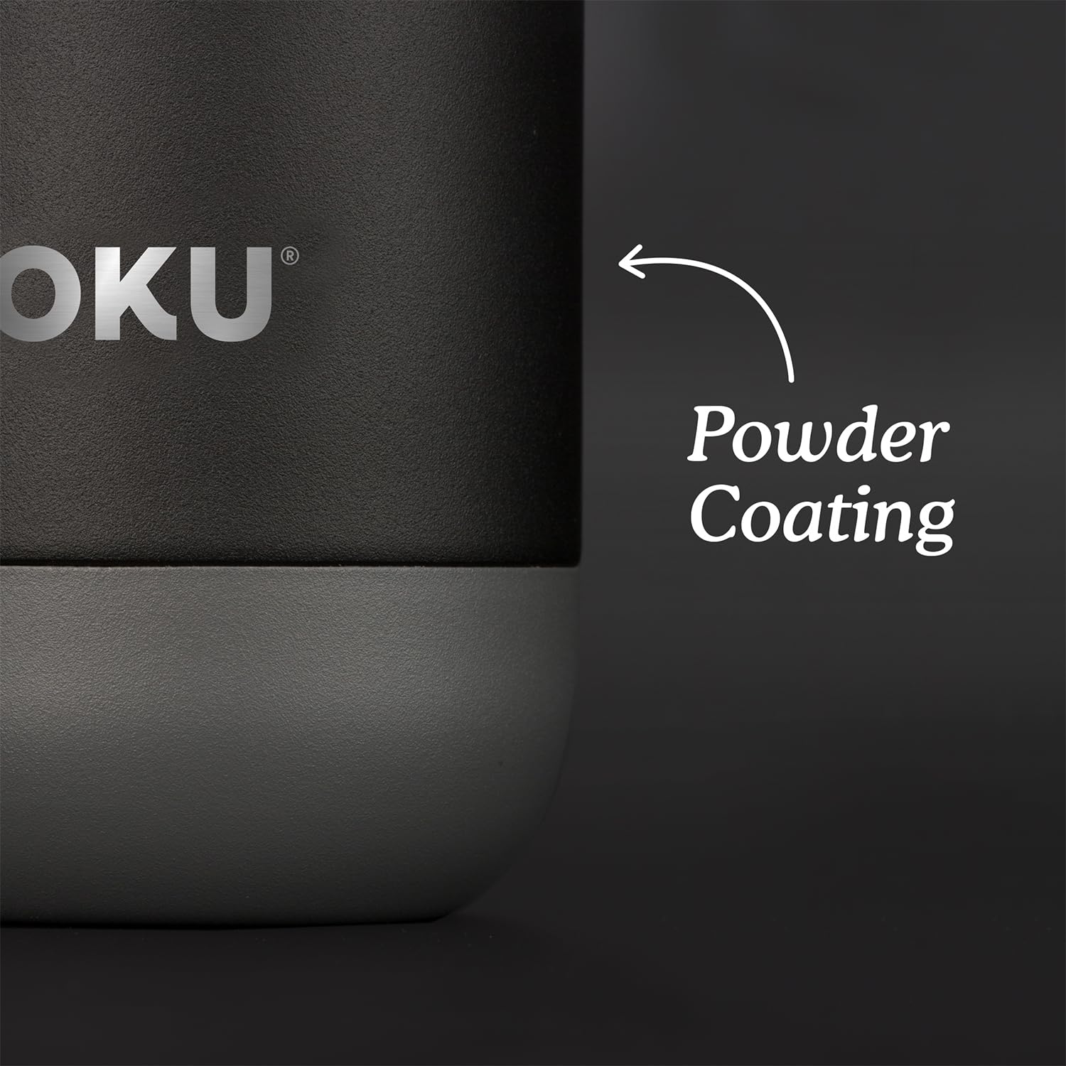 ZOKU - Edelstahlflasche 750 ml PC Schwarz