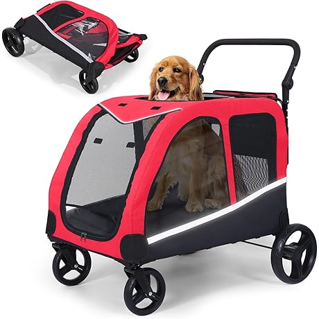 [BIG DOG STROLLER] Dog Stroller For Big Dogs 160 lbs, Extra Large...