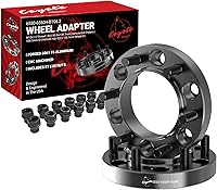 Vista 40 de Wheel Accessories Parts 4 adaptadores de espaciadores de rueda centrados en buje de 6x5.5 0.236x5.500 in 2.00 pulgadas de grosor 3.063 in Hub