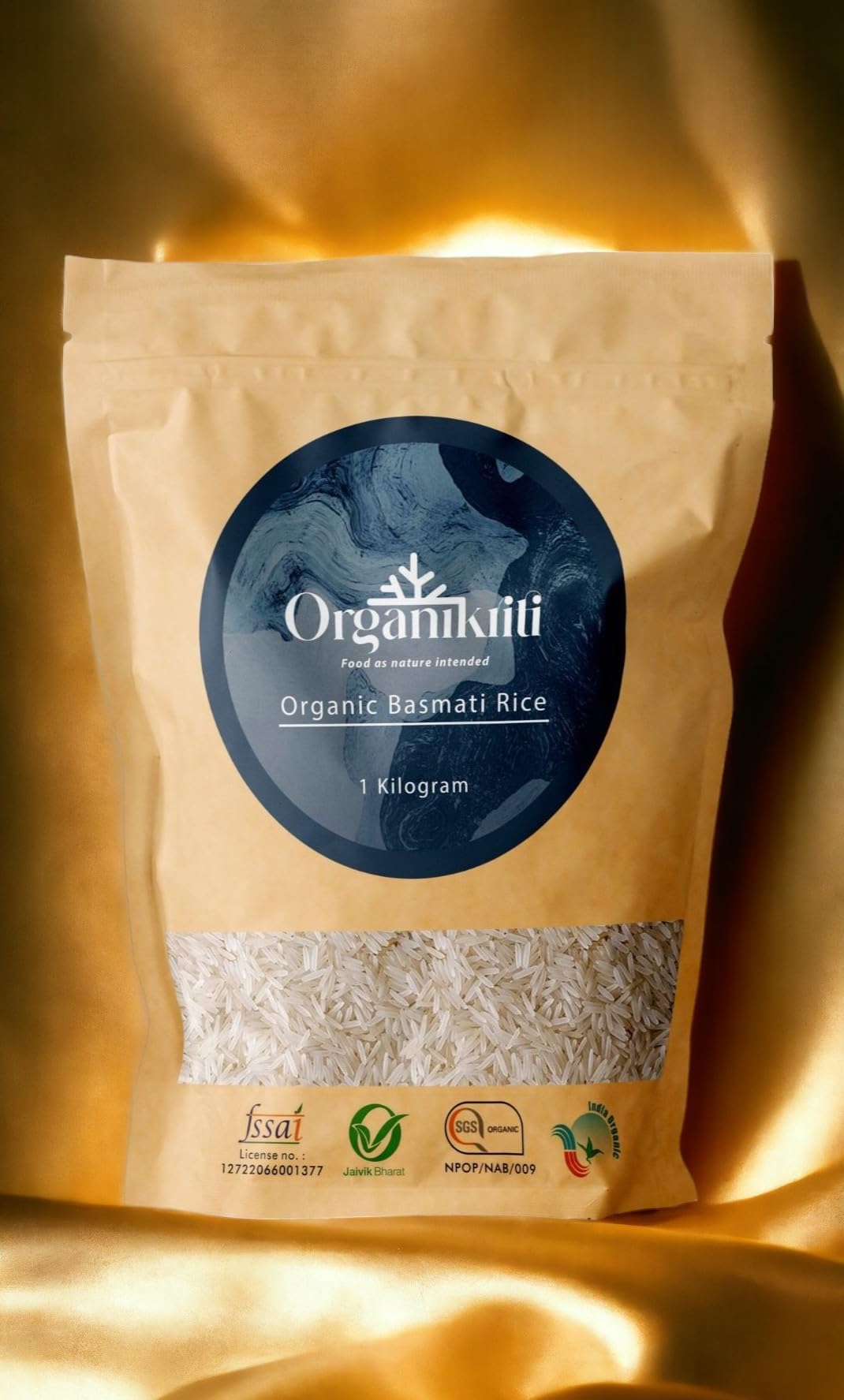 Organikriti Organic Naturally Aged White Basmati Rice - 1KG | Long Grain Rich Aroma Quality Basmati Rice | Chemical and Pesticides Free | Supports Digestion | Aged Basmati Perfectly Suited for Everyday Consumption (B0CFLMLZY3) Amazon Price History, Amazon Price Tracker