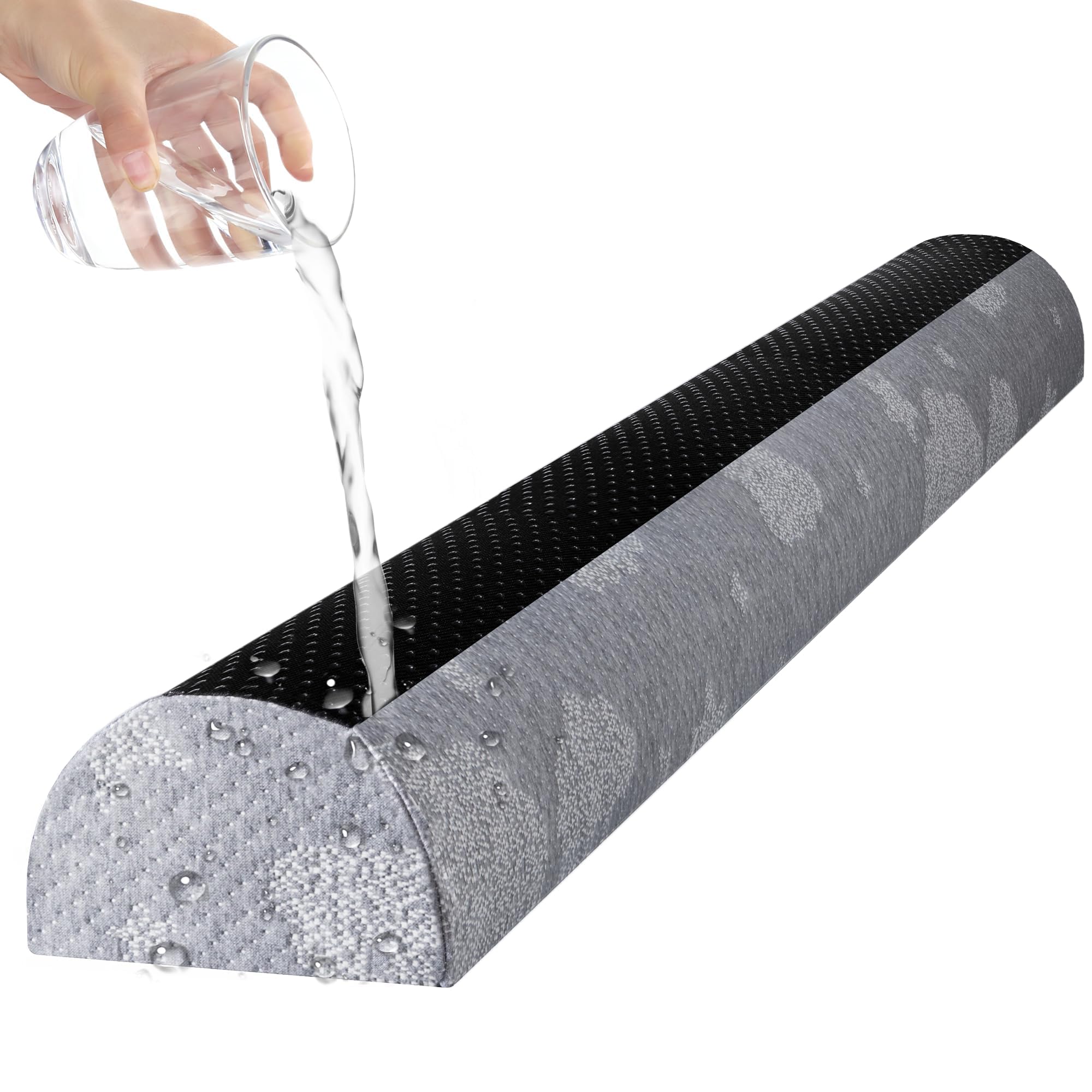 Bed Rail Bumpers for Toddlers - Foam Bed Bumper Guard with Dual Non-Slip Pads - Waterproof Washable Soft Removable Cover - Safe Bed Rail for Toddlers, Kids or Seniors