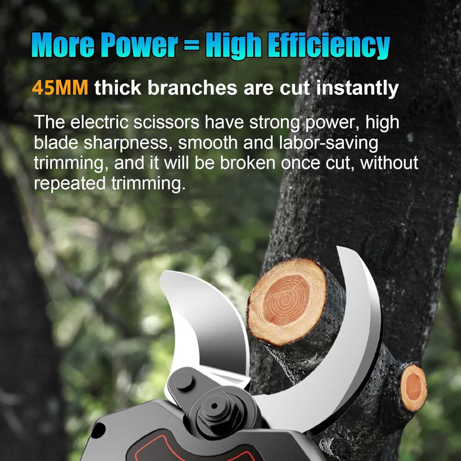 Tijeras de podar eléctricas con poste telescópico para cortar ramas de jardín