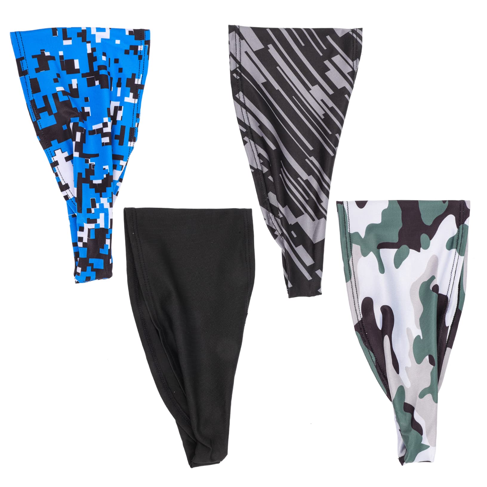BESPORTBLE 4 Set Fascia Per Il Sudore Bandana Bandane Bande Elastiche Headband Sport Della Fascia Fasce Da Donna Fascia Da Uomo Fasce Per Da Uomo Fasce Elastiche Poliestere 4 Pezzi*4