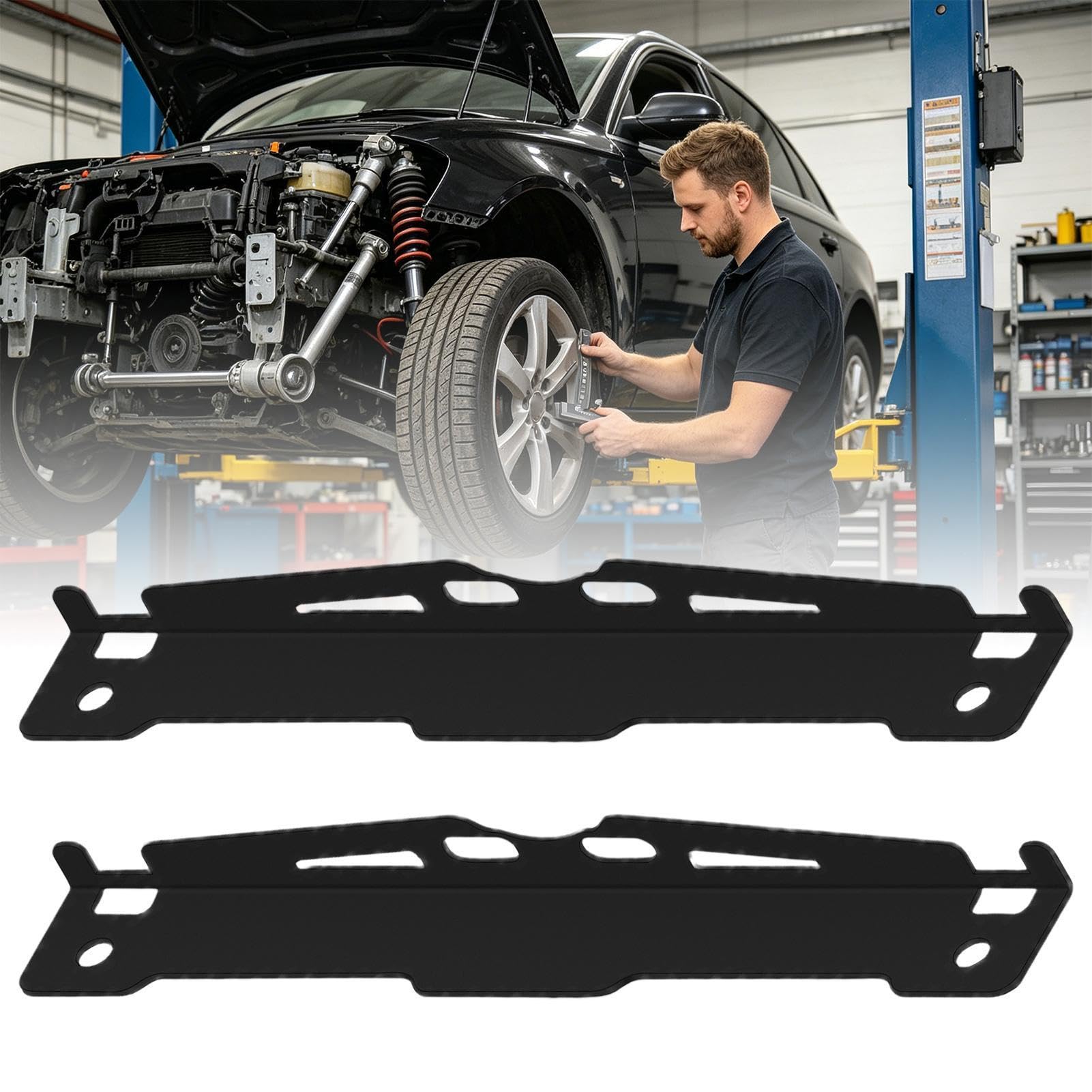Genérico Alignment Tools Automotive Precision Automotive Accessories | Toe Plates Wheel Alignment Tool for Vehicle Truck RV SUV Trailer Garage Home Workshop