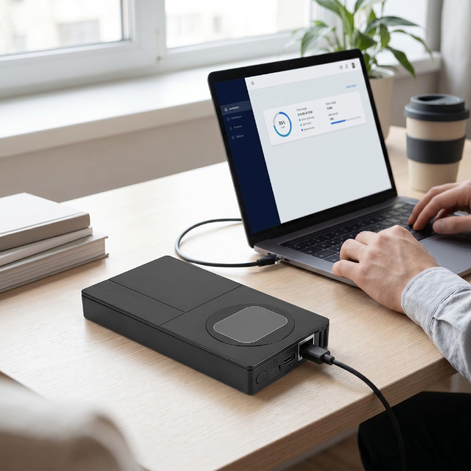 XUMIUZIY Router WiFi Portátil, Hotspot 4G LTE, 150 Mbps 10000 MAh, for Viajes y Uso Diario