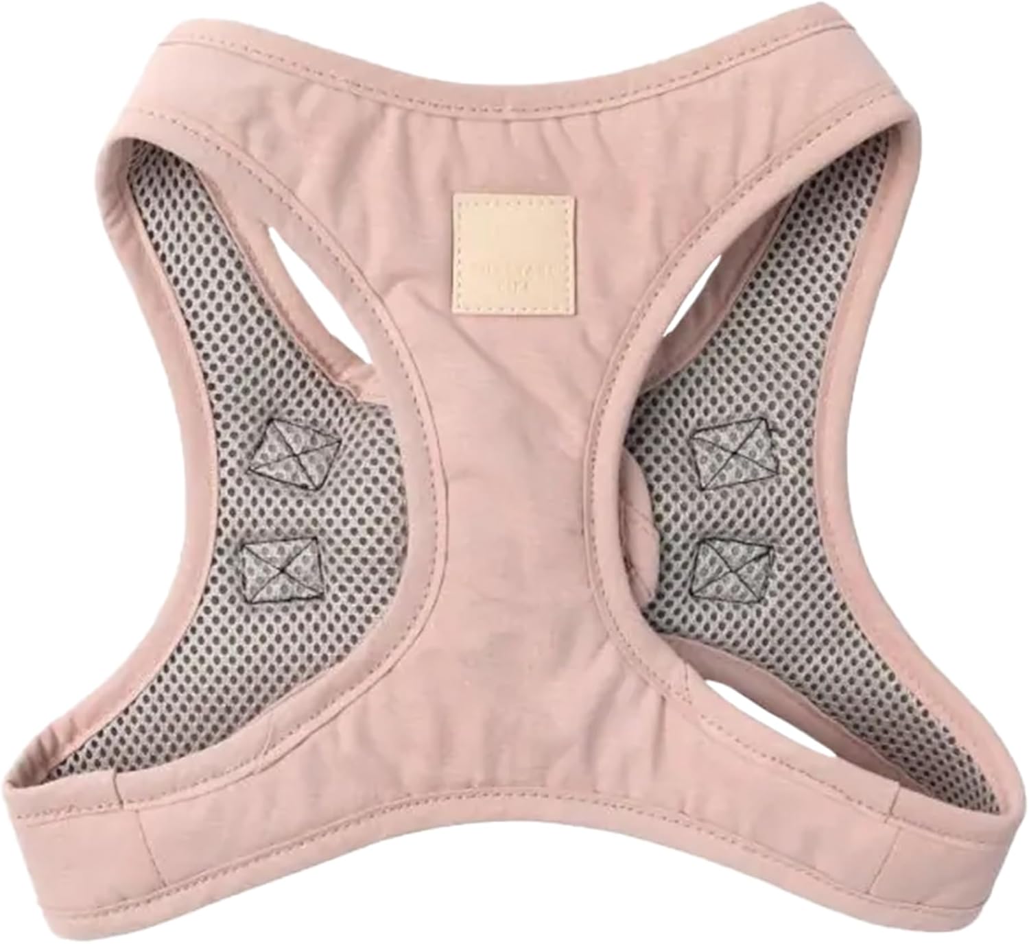 FuzzYard Life Step in Dog Harness | Size M | Stylish Premium Cotton Design in Soft Blush Perfect for Everyday Walks