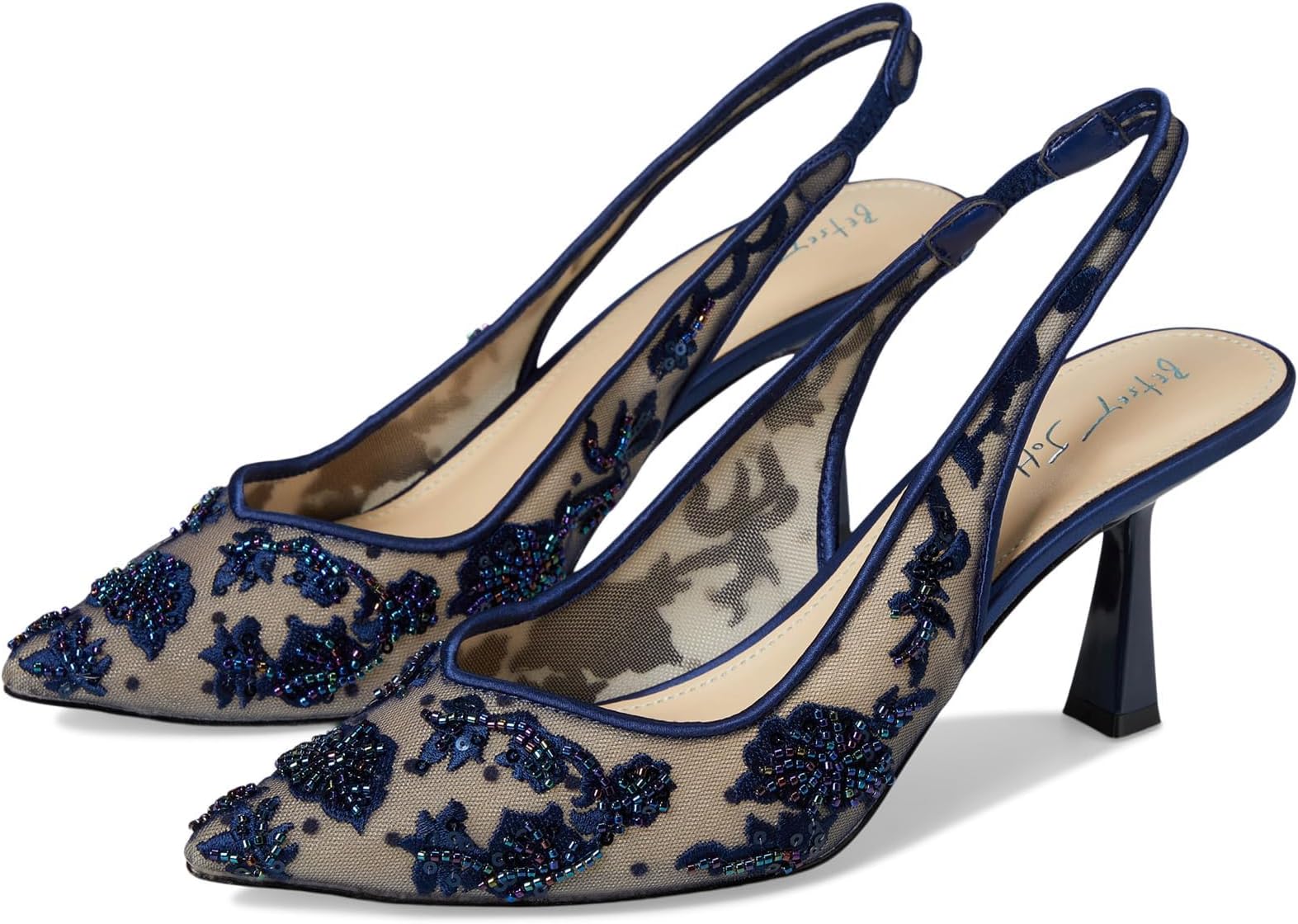 Betsey Johnson レディース ニッキーパンプス, ネイビー, 7.5