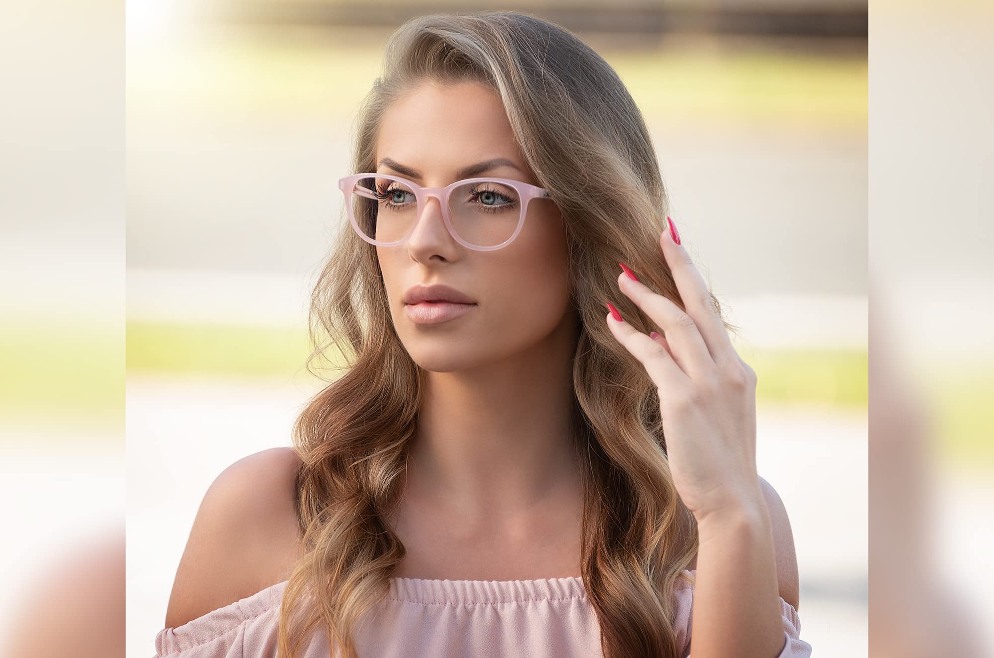 Edison & King Lesebrille Soul Mate mit Blue Light Protection im stylischen Nude-Look