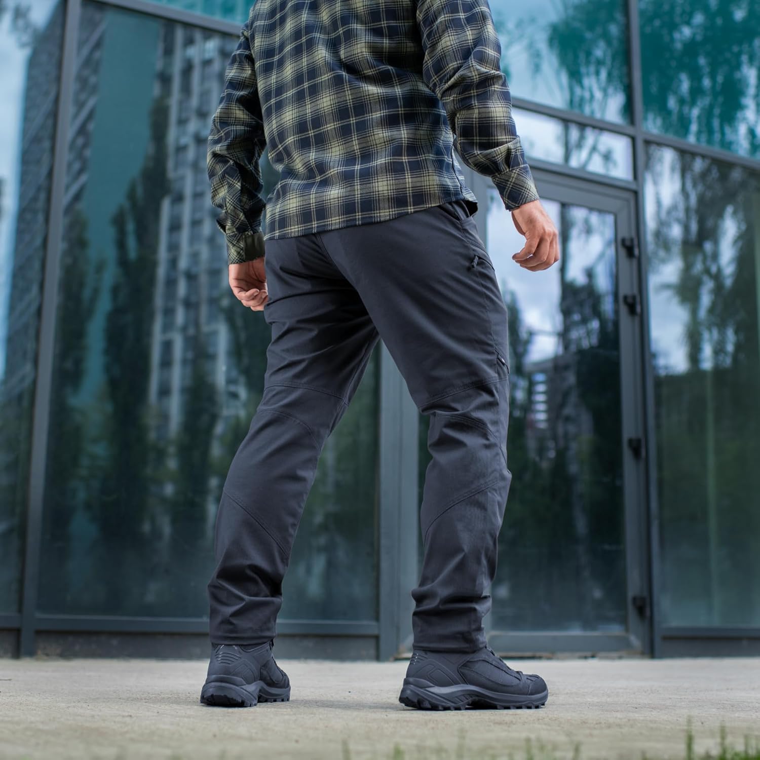 M-Tac Patrol Flex Cargo Tactical Pants for Men, Water Resistant & Durable Ripstop Men's Work Hiking Pants with 6 Pockets