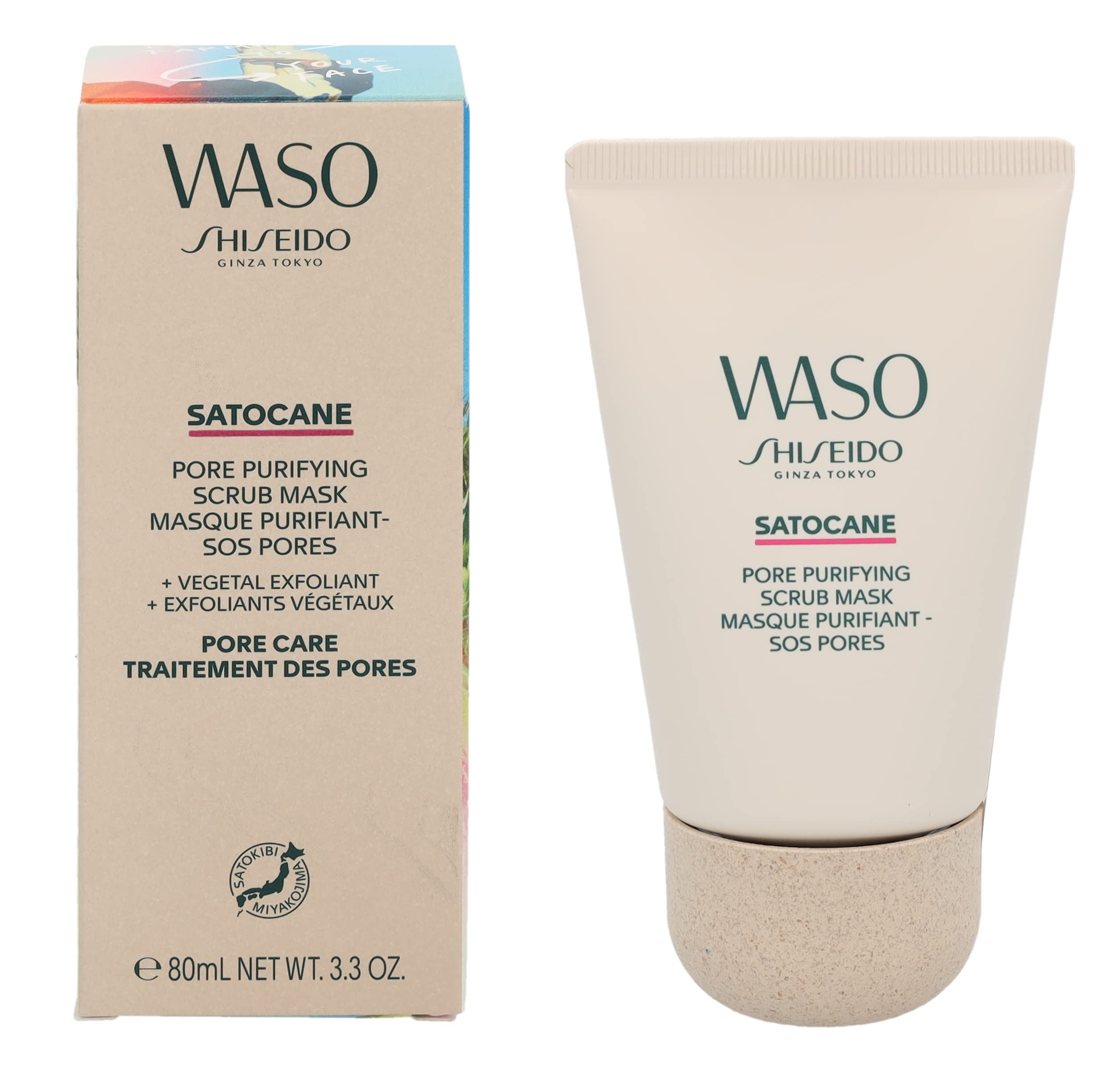 ShiseidoWaso Satocane Pore Purifying Scrub Mask For Women 3.3 oz Mask