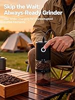 Vista 6 de LAMIDO Portable Electric Burr Coffee Grinder - Grind While Charging - Visual Bean Hopper - 38 External Grind Settings - 1.8X Faster Grinding - 2000