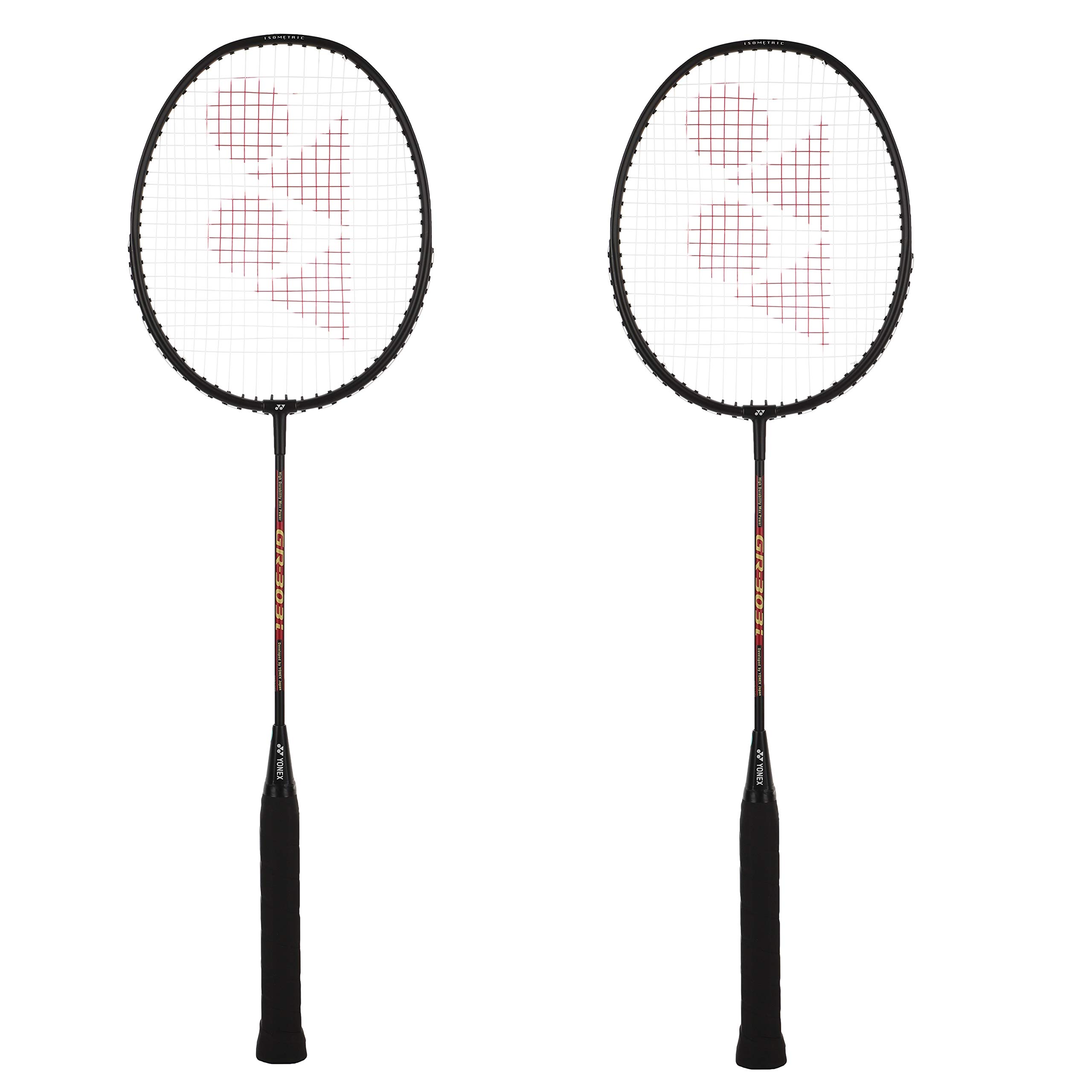 YONEX GR 303i Silver Aluminium Badminton Racquet with Full Cover (Made in India)